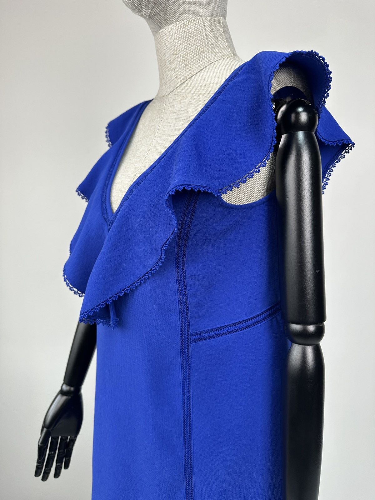 Sezane SEZANE Martie Mini Dress Electric Blue size 34 Size XS / US 0-2 / IT 36-38 - 8 Thumbnail