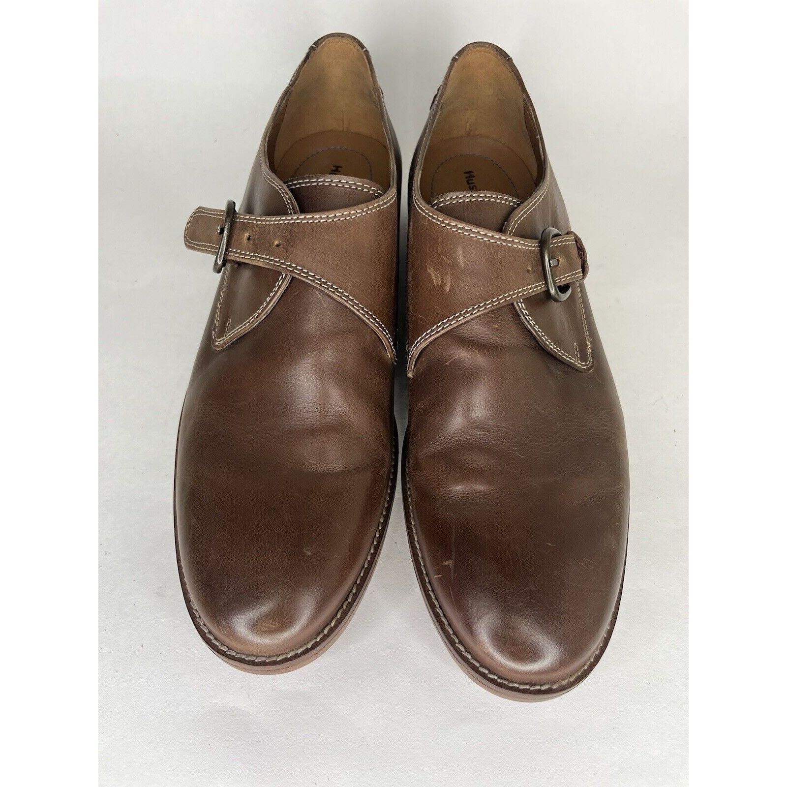 Hush Puppies Hush Puppies Brown Leather Monk Strap Loafers Dress Shoes Me Size US 10.5 / EU 43-44 - 13 Thumbnail