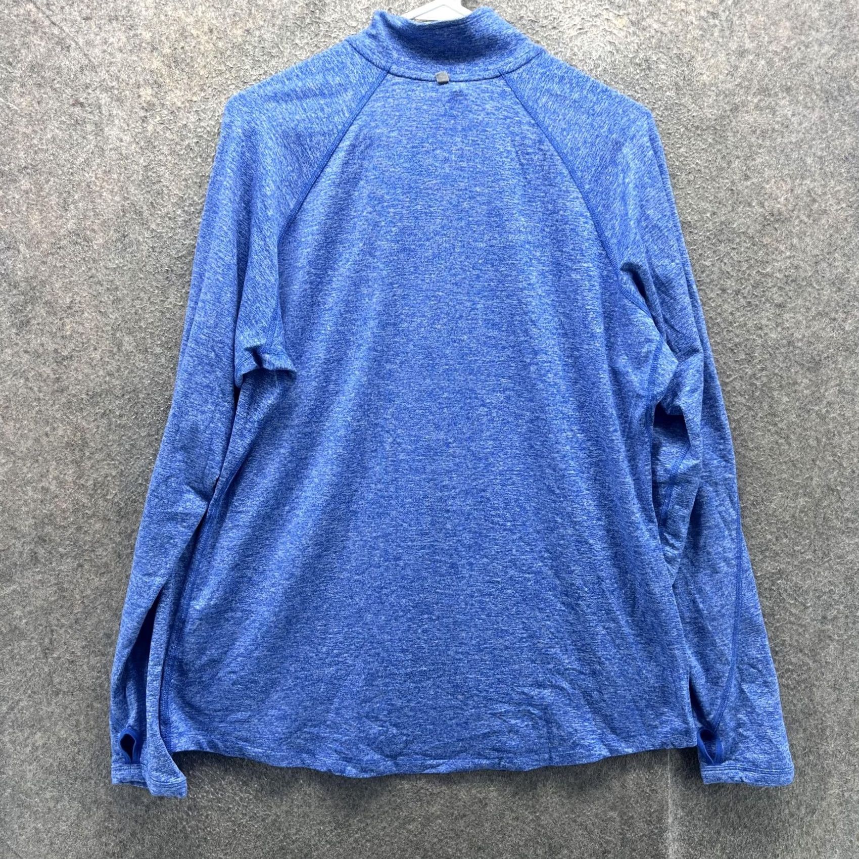 Nike Nike Dri-FIT Pullover Womens XL Blue Heather 1/4 Zip W Logo Shirt Top Long Sleeve Size XL / US 12-14 / IT 48-50 - 2 Thumbnail