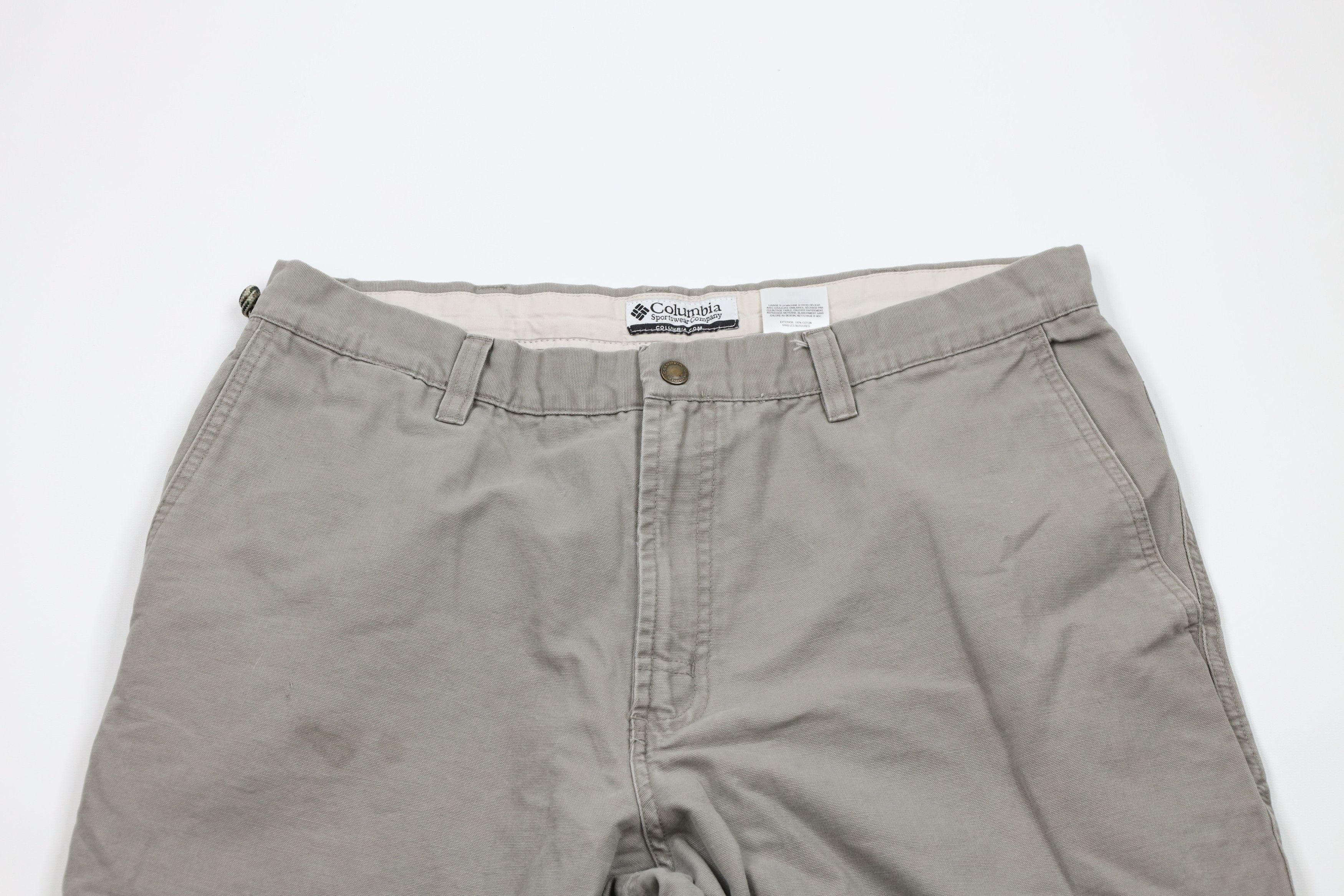 Columbia × Vintage Vintage Y2K Columbia Relaxed Canvas Wide Leg Pants Cotton Size US 36 / EU 52 - 2 Thumbnail