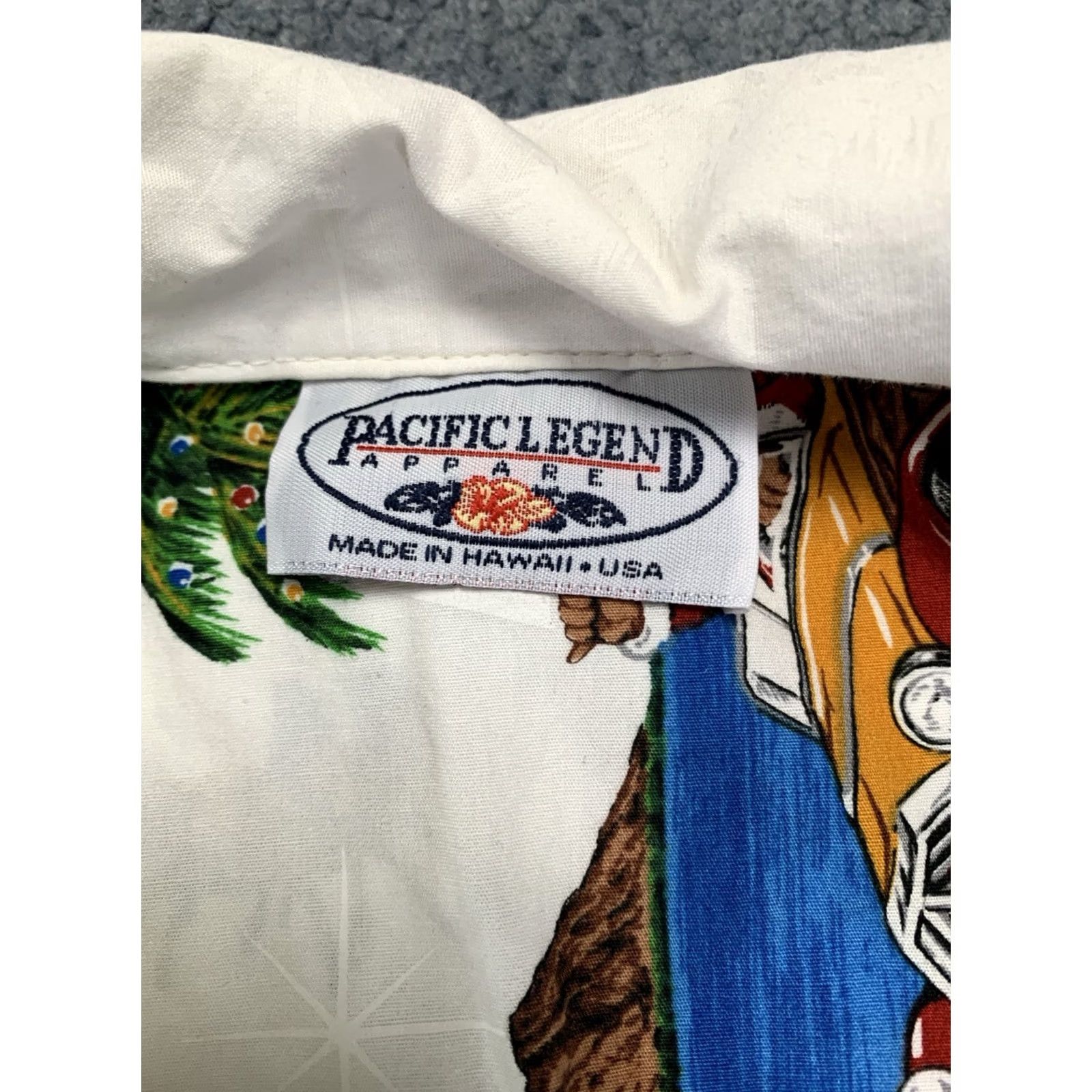Vintage Pacific Legend Hawaiian Christmas Mens XL Button-Up Shirt Size US XL / EU 56 / 4 - 4 Thumbnail