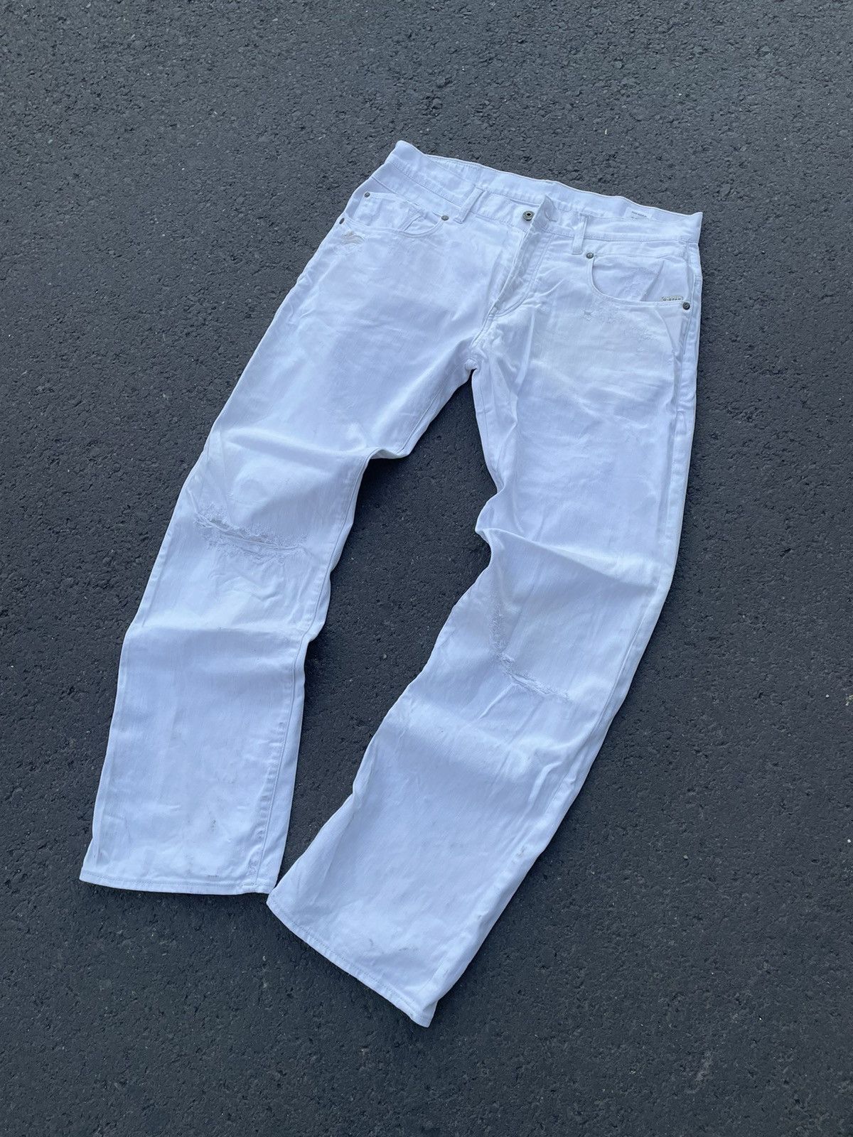 G-Star × Vintage Vintage G Star Raw jeans distressed denim buggy fit Size US 33 - 9 Thumbnail