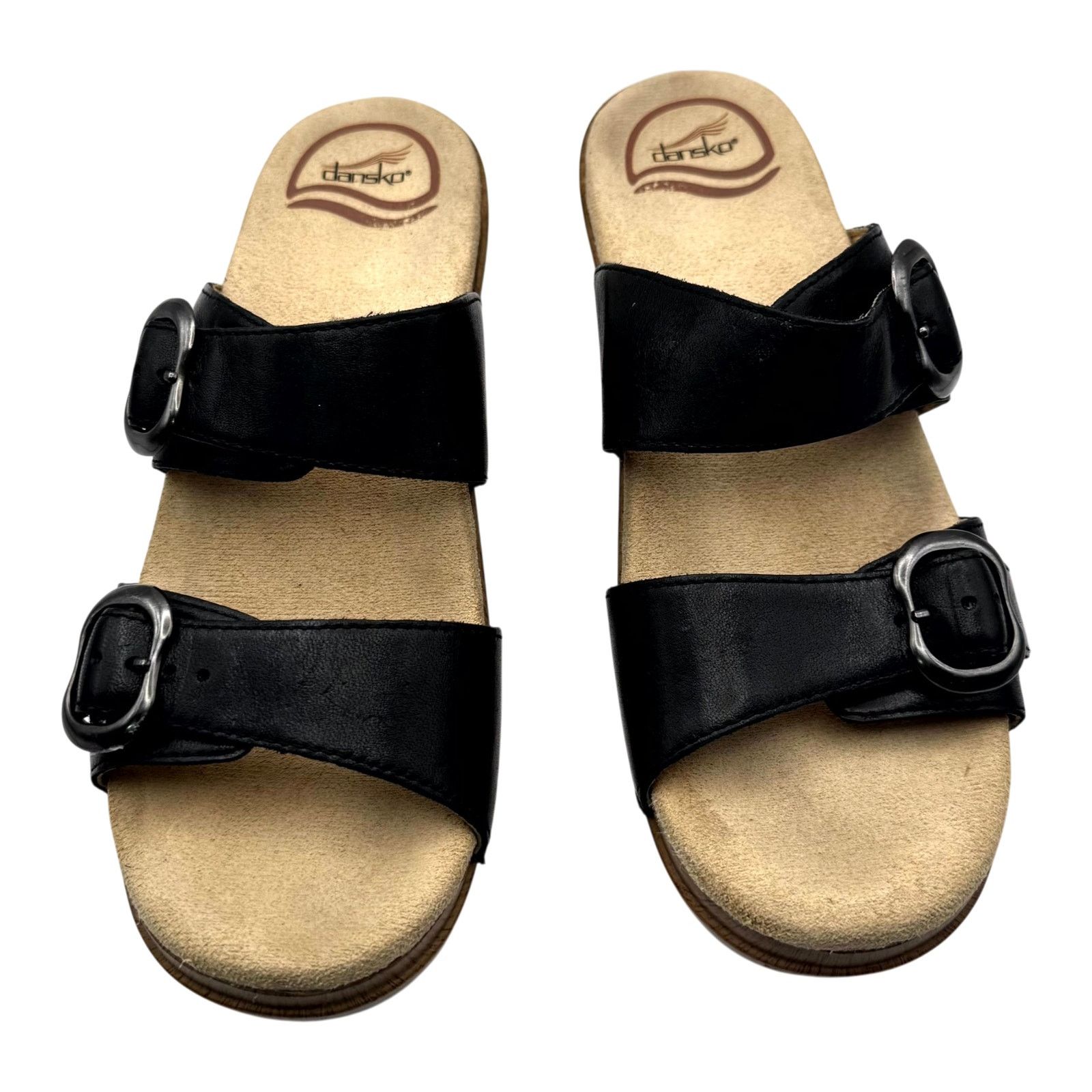 Dansko Dansko Sophie Sandal Black Full Grain Leather Suede 36 5.5-6 Size US 5.5 / IT 35.5 - 3 Thumbnail