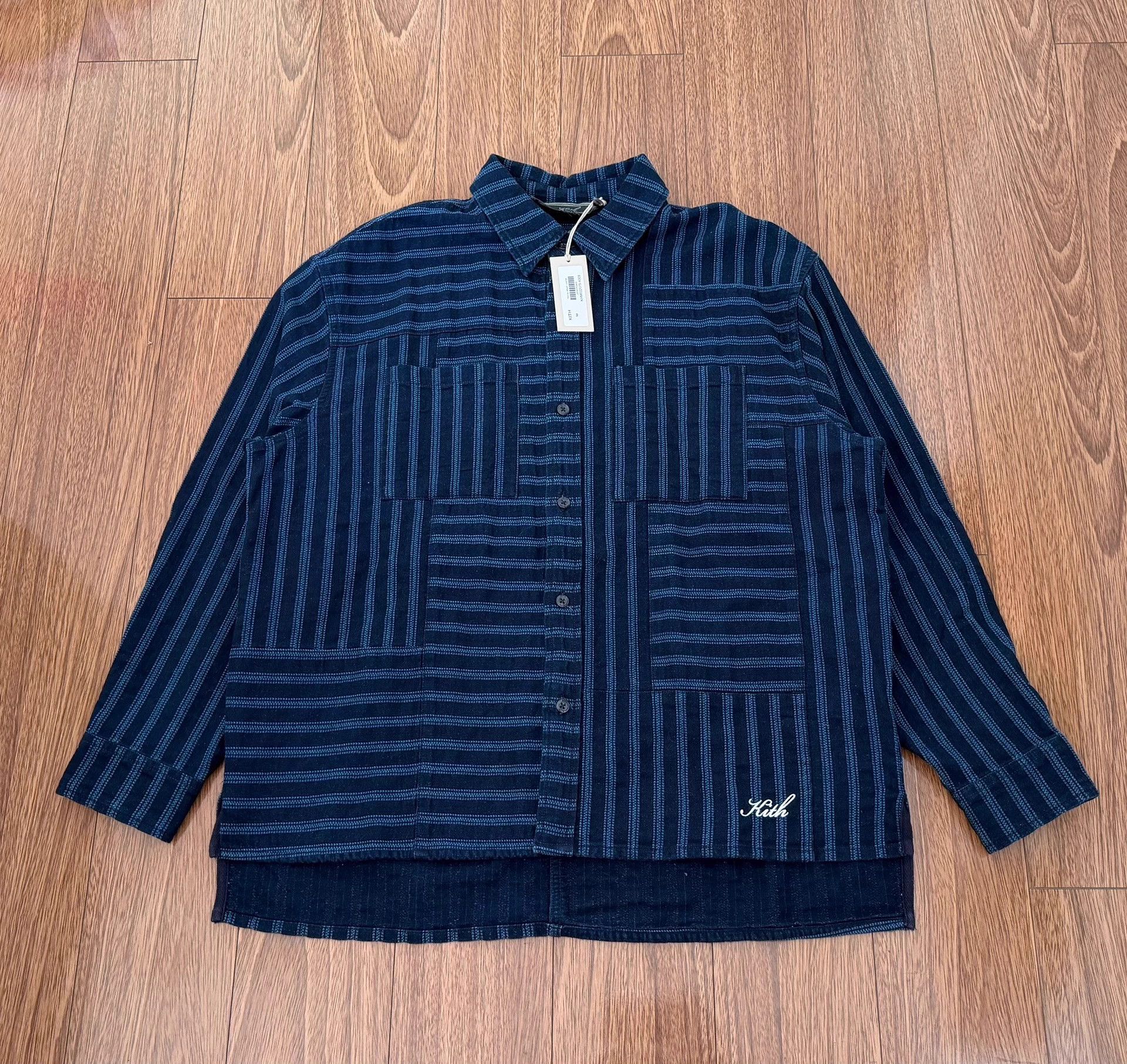 Kith KITH Tristan Henley Luster Stripe Panel LS Shirt M New Size US M / EU 48-50 / 2 - 1 Thumbnail