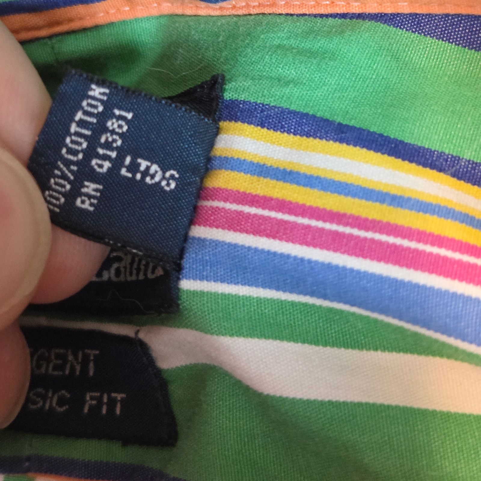 Polo Ralph Lauren Ralph Lauren Regent Fit Multicolor Stripe Shirt XL Size US XL / EU 56 / 4 - 4 Thumbnail