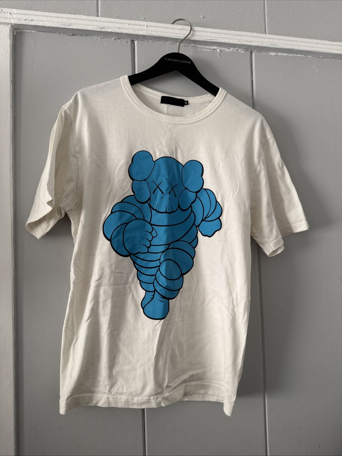 Original Fake Original Fake x Kaws Running Chum White Tee Shirt Sz 4 US L Size US L / EU 52-54 / 3 - 1 Thumbnail
