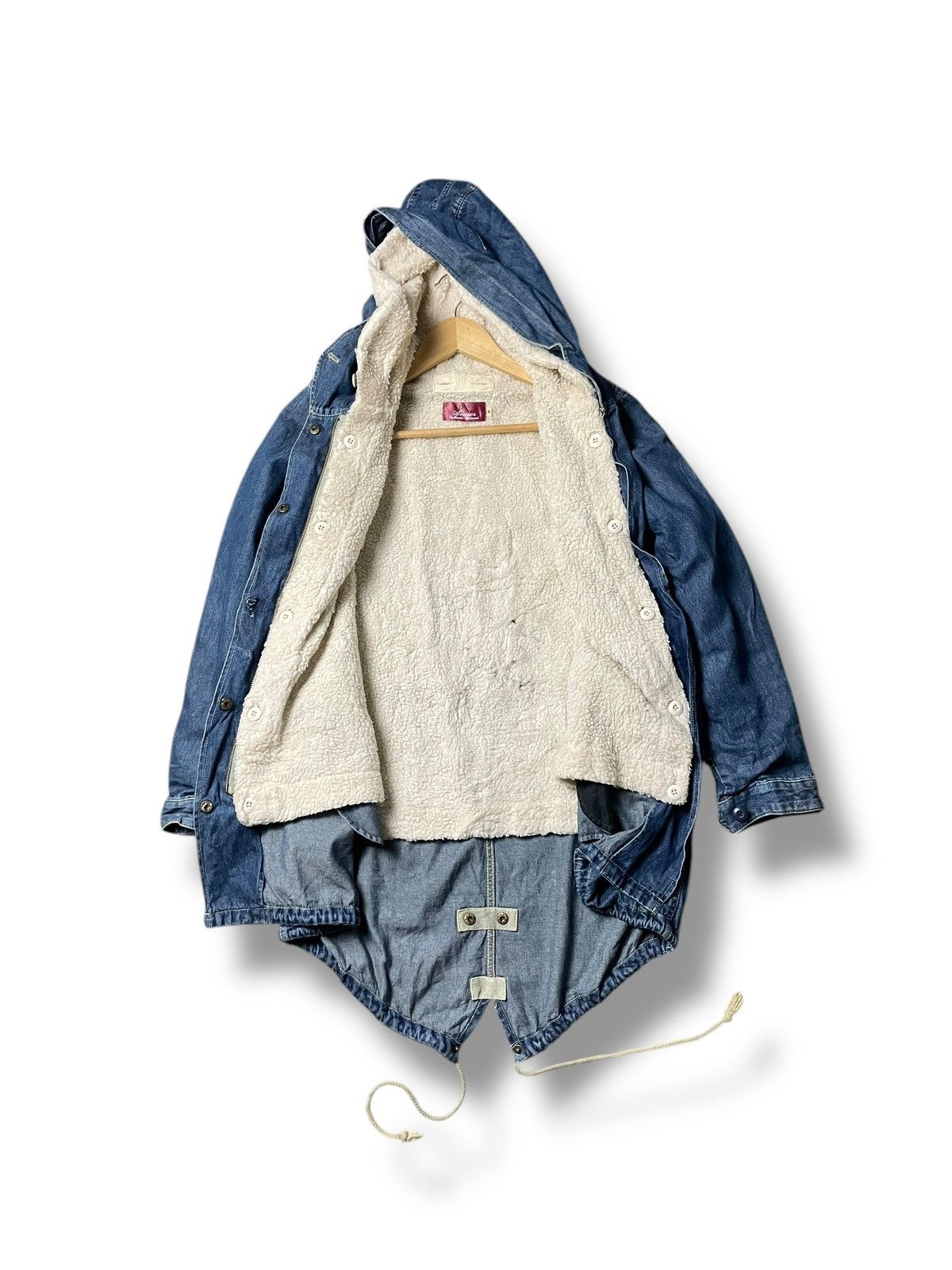 Avirex × Vintage Avirex Authentic Garment Fish Tailed Denim Jacket (44) Size US M / EU 48-50 / 2 - 2 Thumbnail
