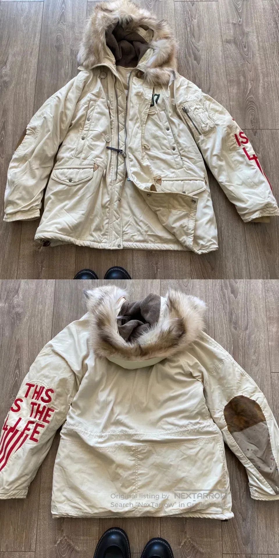 Visvim visvim Beige Fur Hood N3B Jacket. Size US M / EU 48-50 / 2 - 2 Thumbnail