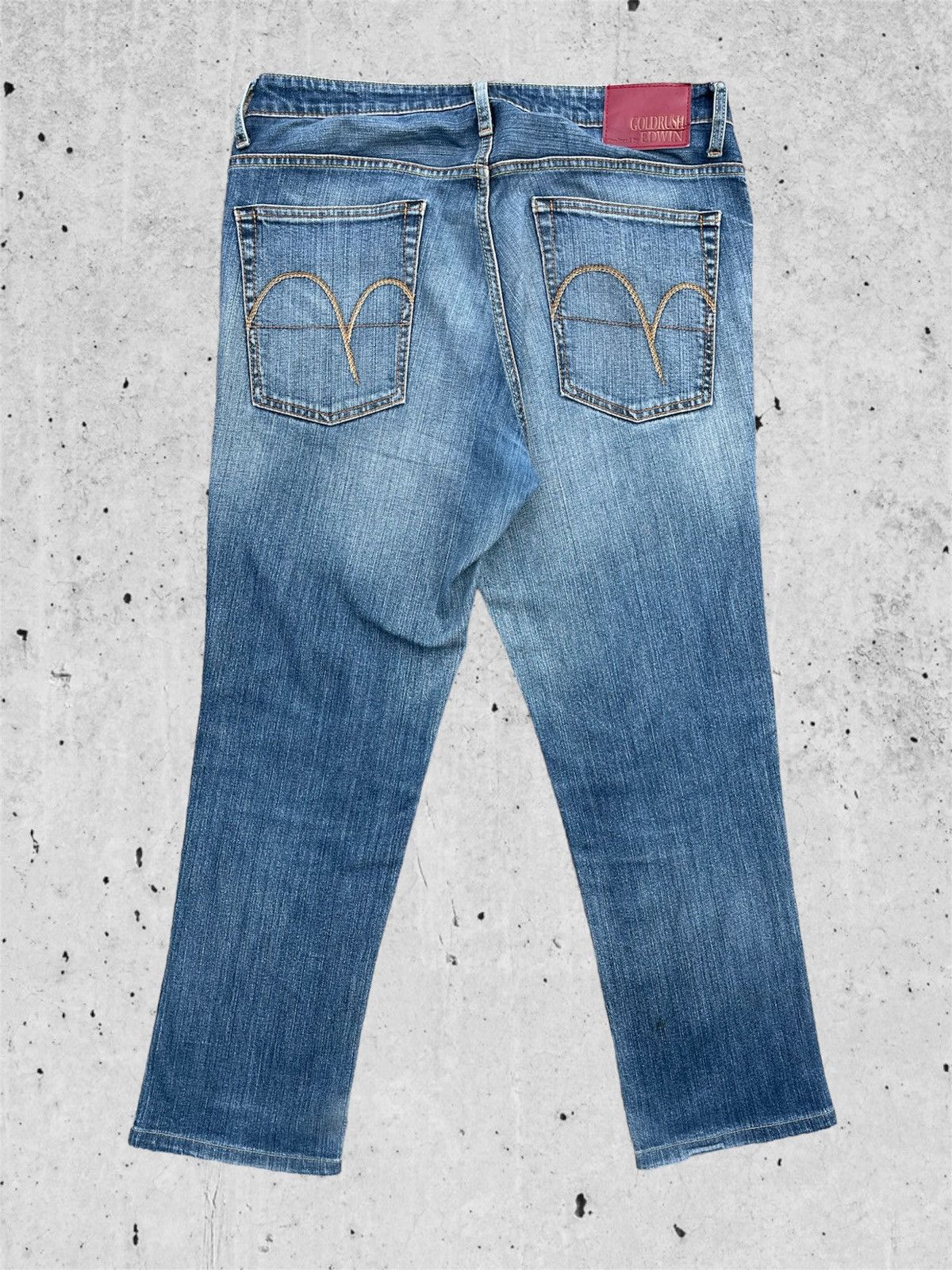 Japanese Brand 🔥 Edwin Gold Rush Distressed Denim W36 🔥 Size US 36 / EU 52 - 8 Thumbnail