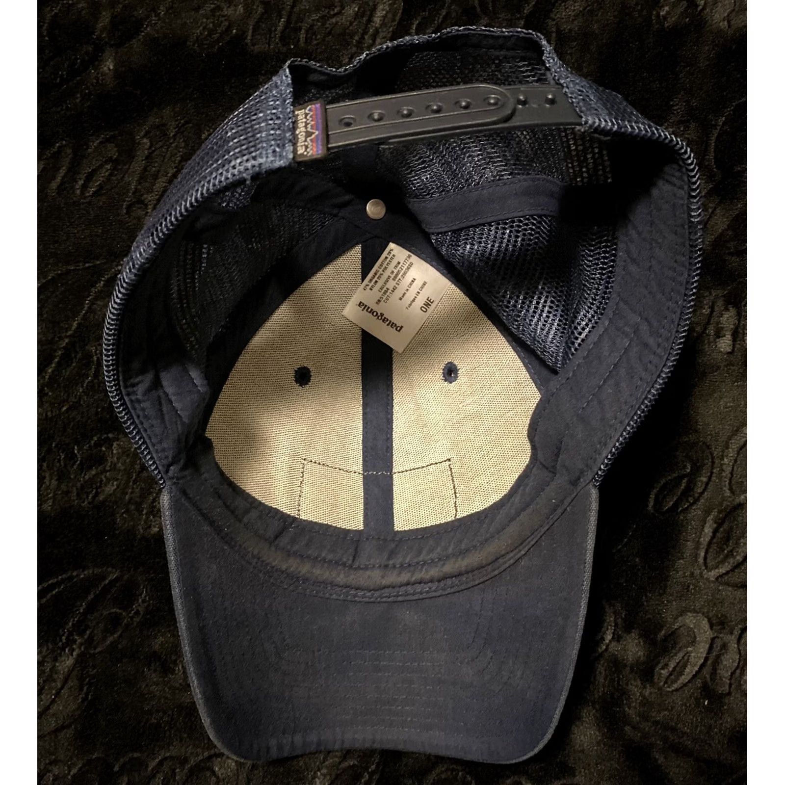 Patagonia VTG Patagonia P-6 Patch Hat Cap Adjustable Navy Navy Mens Adjustable Hat Patch P-6 90s Vintage Cap Size ONE SIZE - 6 Thumbnail