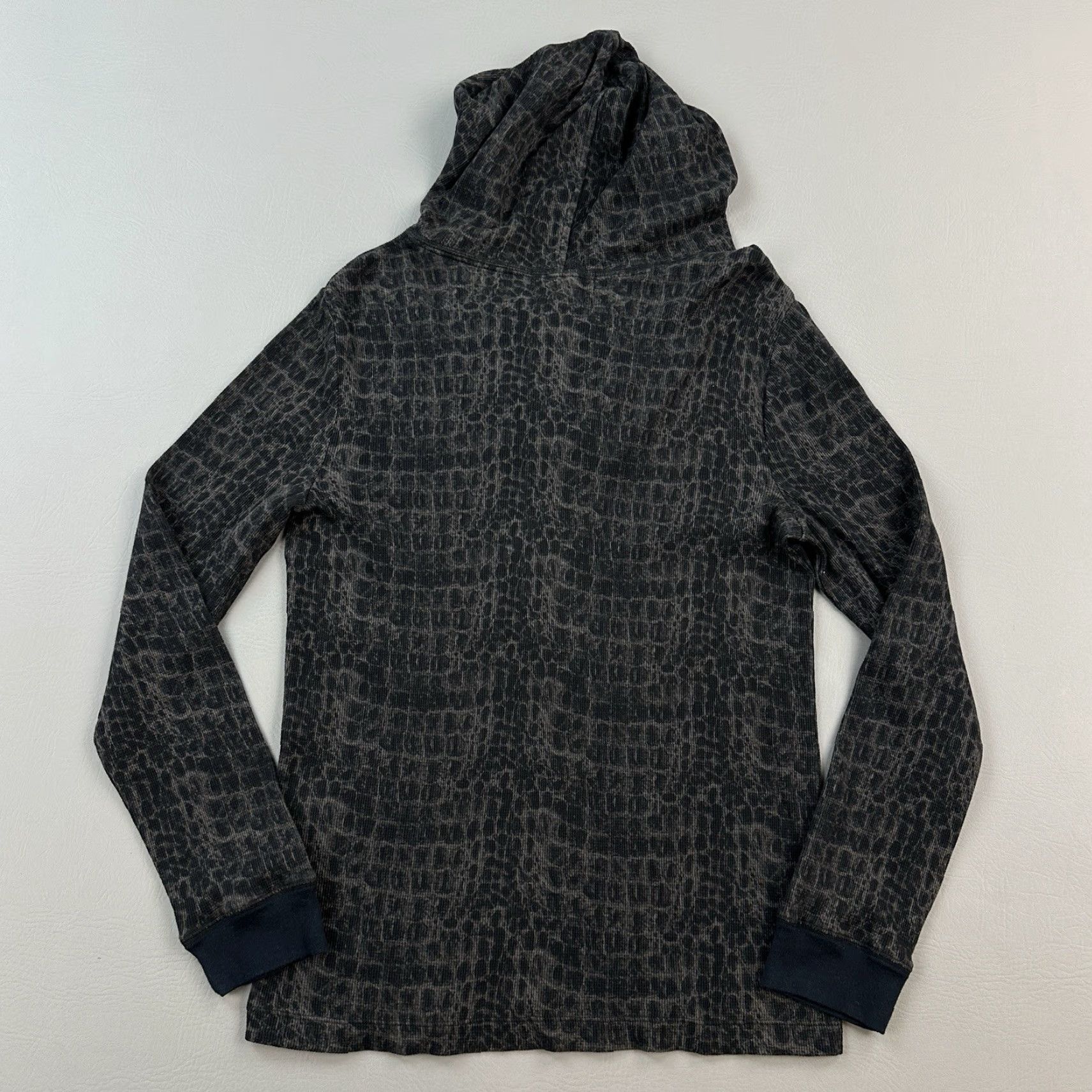 Ralph Lauren VINTAGE Lauren Ralph Lauren Active Hoodie Womens Large Waffle Knit Animal Print Pullover Size L / US 10 / IT 46 - 6 Thumbnail