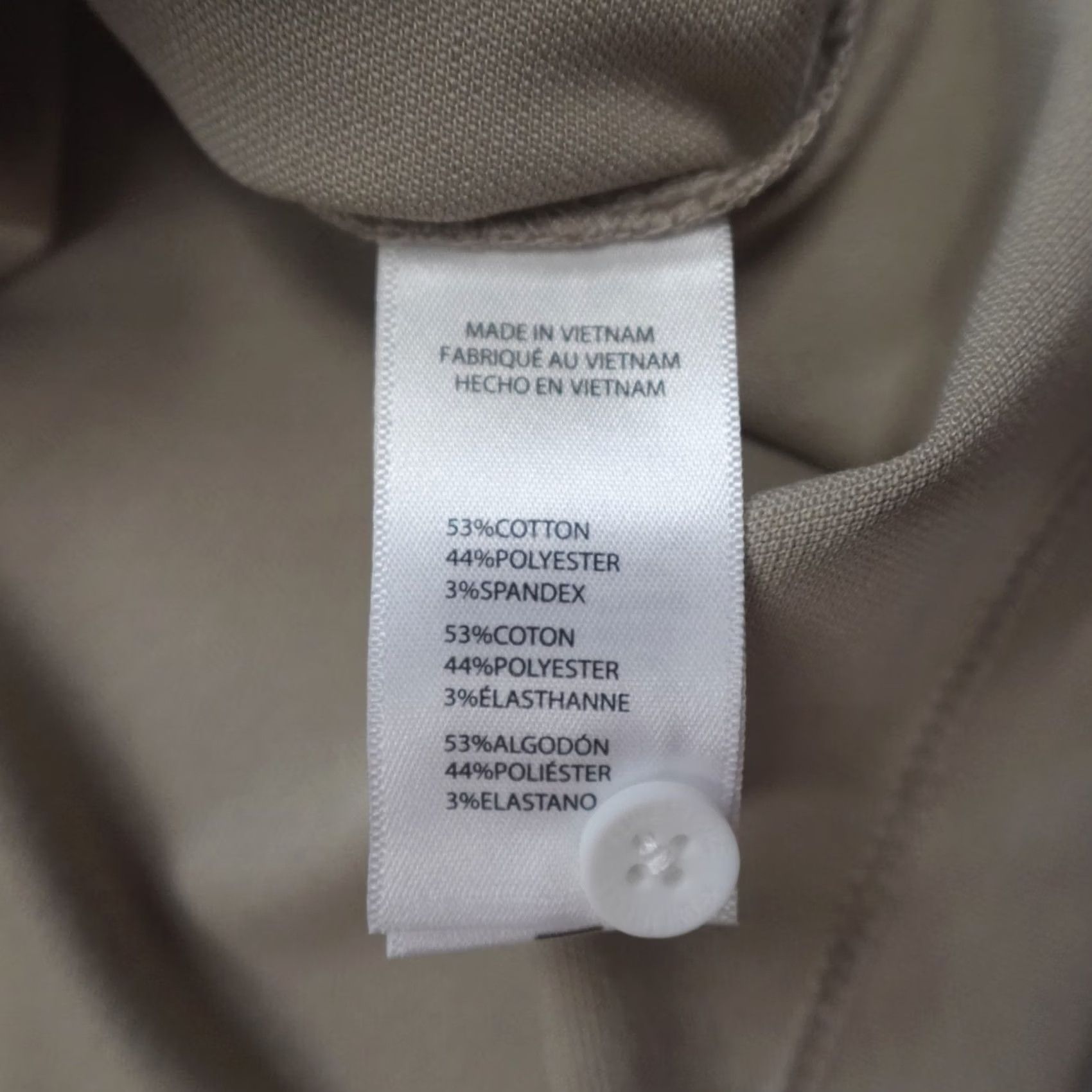 Kenneth Cole Kenneth Cole Button Up S/S Shirt Mocha Casual Cotton Blend Stretch Men's Size M Size US M / EU 48-50 / 2 - 4 Thumbnail