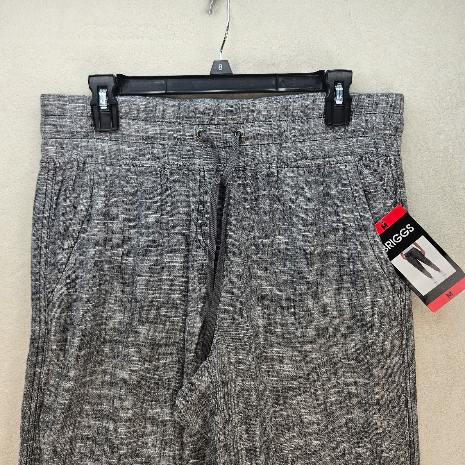 Other BRIGGS WOMEN'S MEDIUM GRAY LINEN PANTS NWT Size 32" / US 10 / IT 46 - 2 Thumbnail