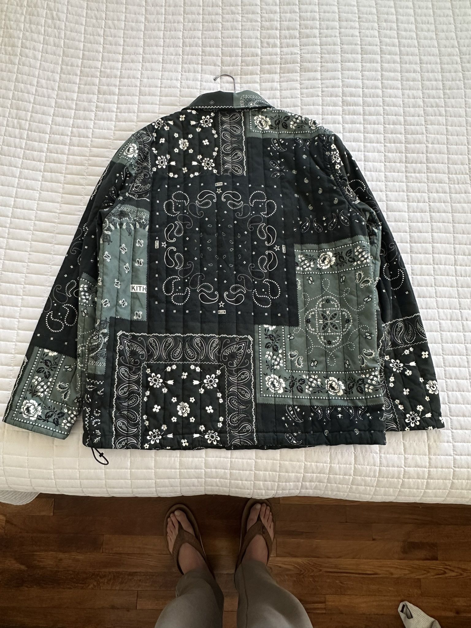 Kith Kith Carmine Coaches Jacket Stadium Green Paisley Size US XL / EU 56 / 4 - 4 Thumbnail