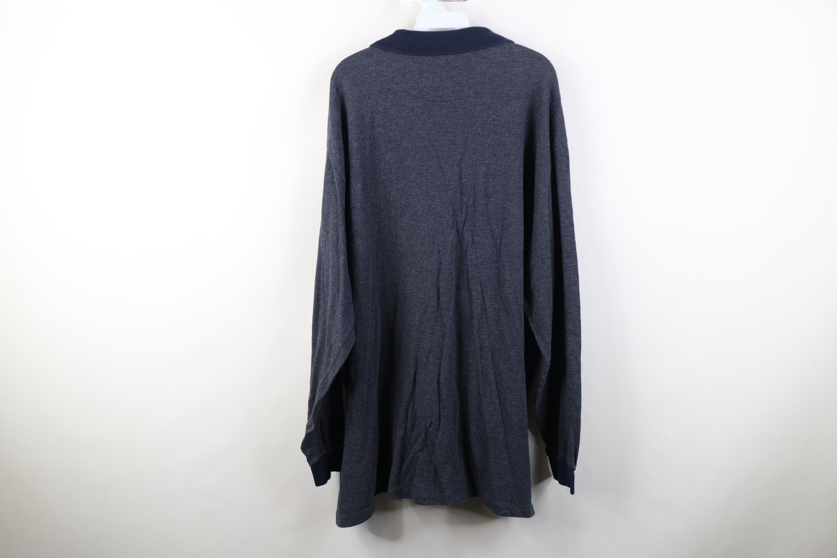 Polo Ralph Lauren Vintage 90s Ralph Lauren Cotton Houndstooth Long Sleeve Polo Size US XXL / EU 58 / 5 - 9 Thumbnail