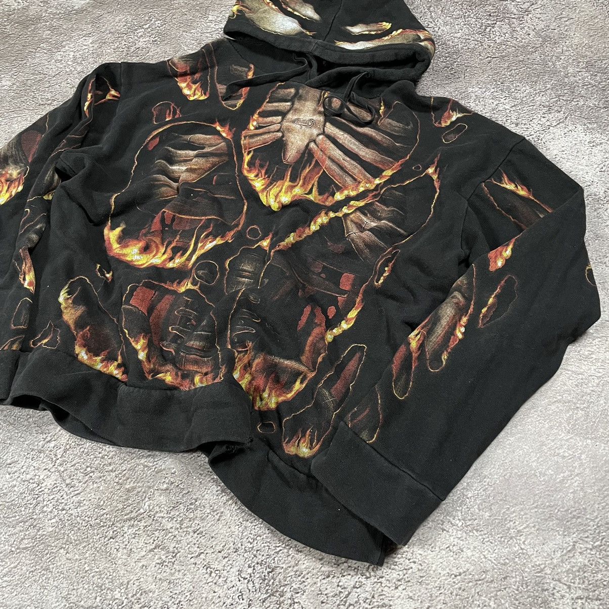 Vintage Vintage 90s Skeleton Graphic Hoodie Horror Punk Streetwear M Size US M / EU 48-50 / 2 - 3 Thumbnail