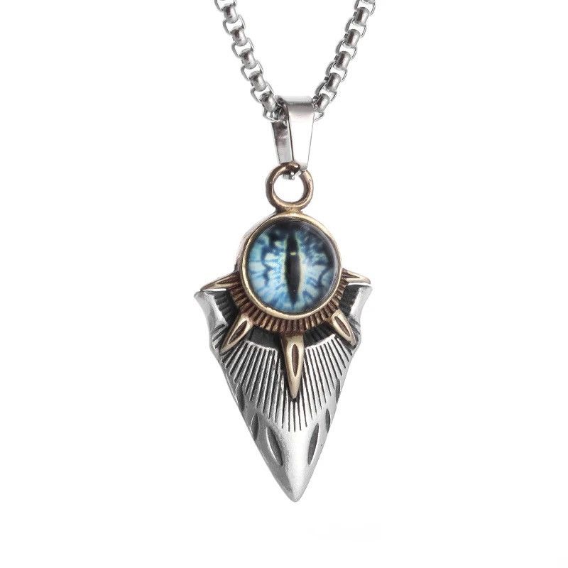 Jewelry Blue Evil Eye Devil Necklace Size ONE SIZE - 3 Thumbnail