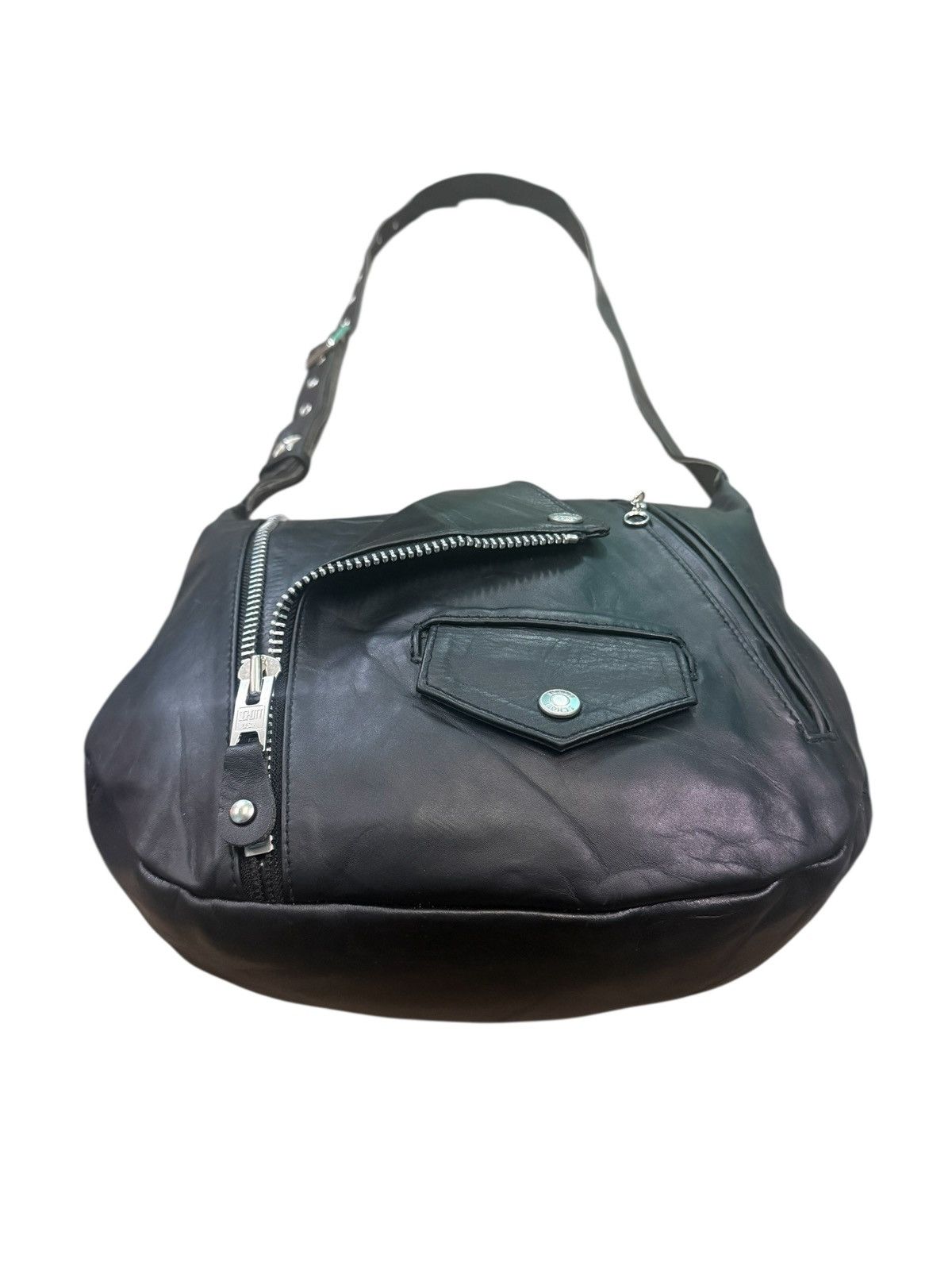Schott RARE SCHOTT RIDERS LEATHER CROSSBODY BAG Size ONE SIZE - 3 Thumbnail