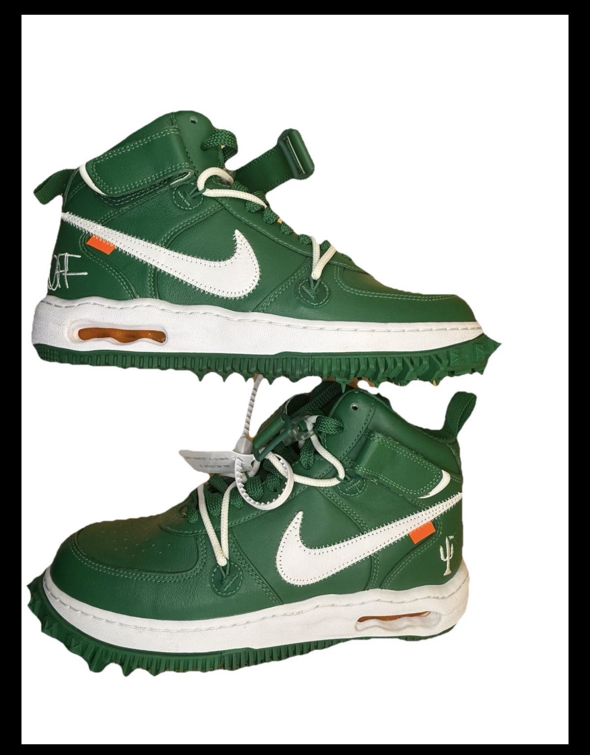 Nike × Off-White Off White Nike Air Force 1 Mid Pine Green Size 9 Size US 9 / EU 42 - 2 Thumbnail