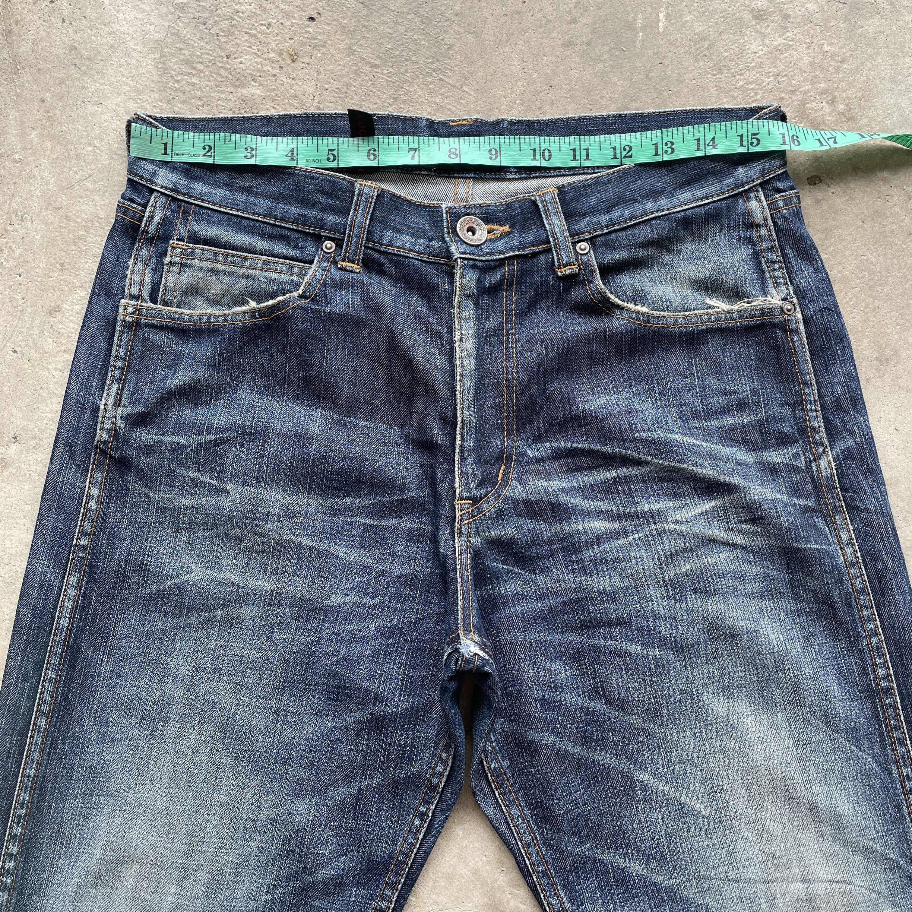 Japanese Brand Vintage GOGMAGOG Denim Distressed Jeans Faded Pants Japan Size US 32 / EU 48 - 5 Thumbnail