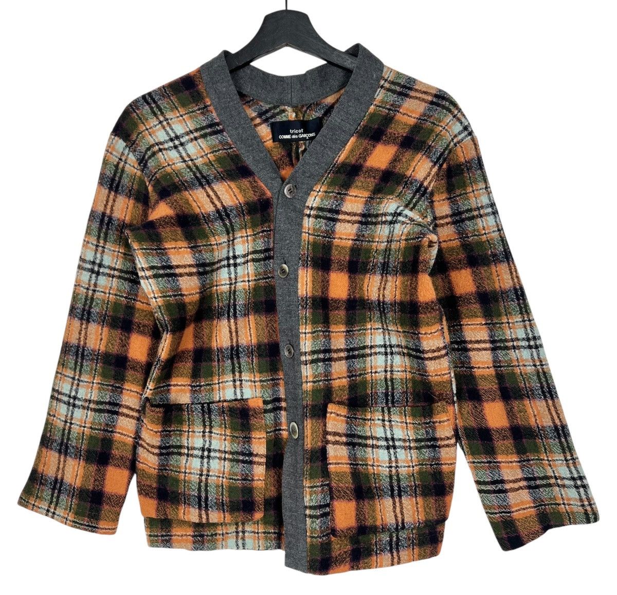 Comme des Garcons Vintage Comme des Garcons SS1997 Plaid Wool Jacket Size L / US 10 / IT 46 - 1 Thumbnail