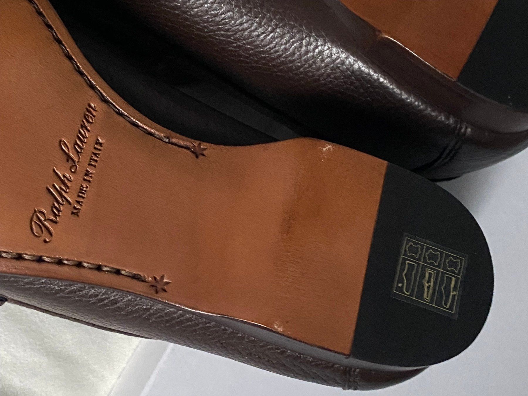 Ralph Lauren Purple Label RL Purple Label "Chalmers" Pebble Grain Loafers - New Size US 9 / EU 42 - 8 Thumbnail