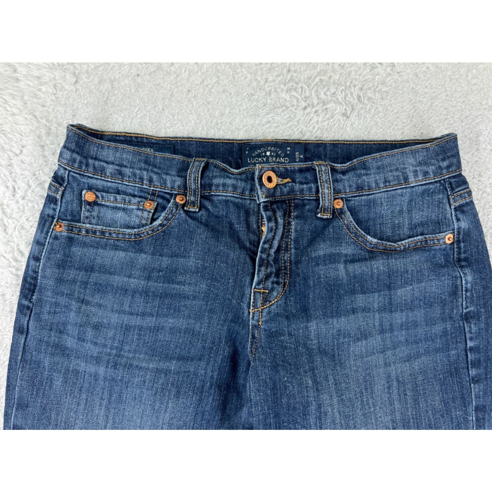 Lucky Brand Vintage Lucky Brand Women's Bootcut Jeans Size 6 Blue Denim Cotton Blend Fall Style Women's Fashion Size 28" / US 6 / IT 42 - 7 Thumbnail