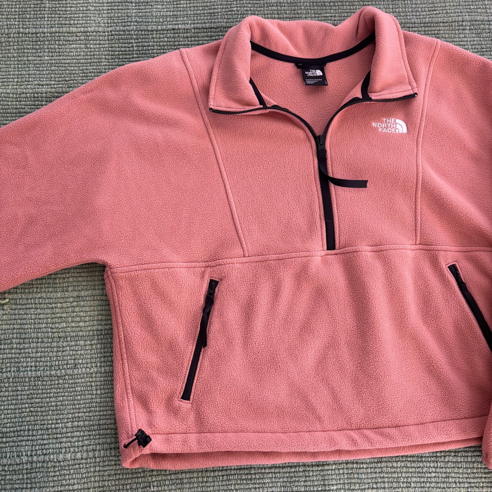 The North Face The North Face light pink womens crop fit quarter zip fleece Size L / US 10 / IT 46 - 4 Thumbnail