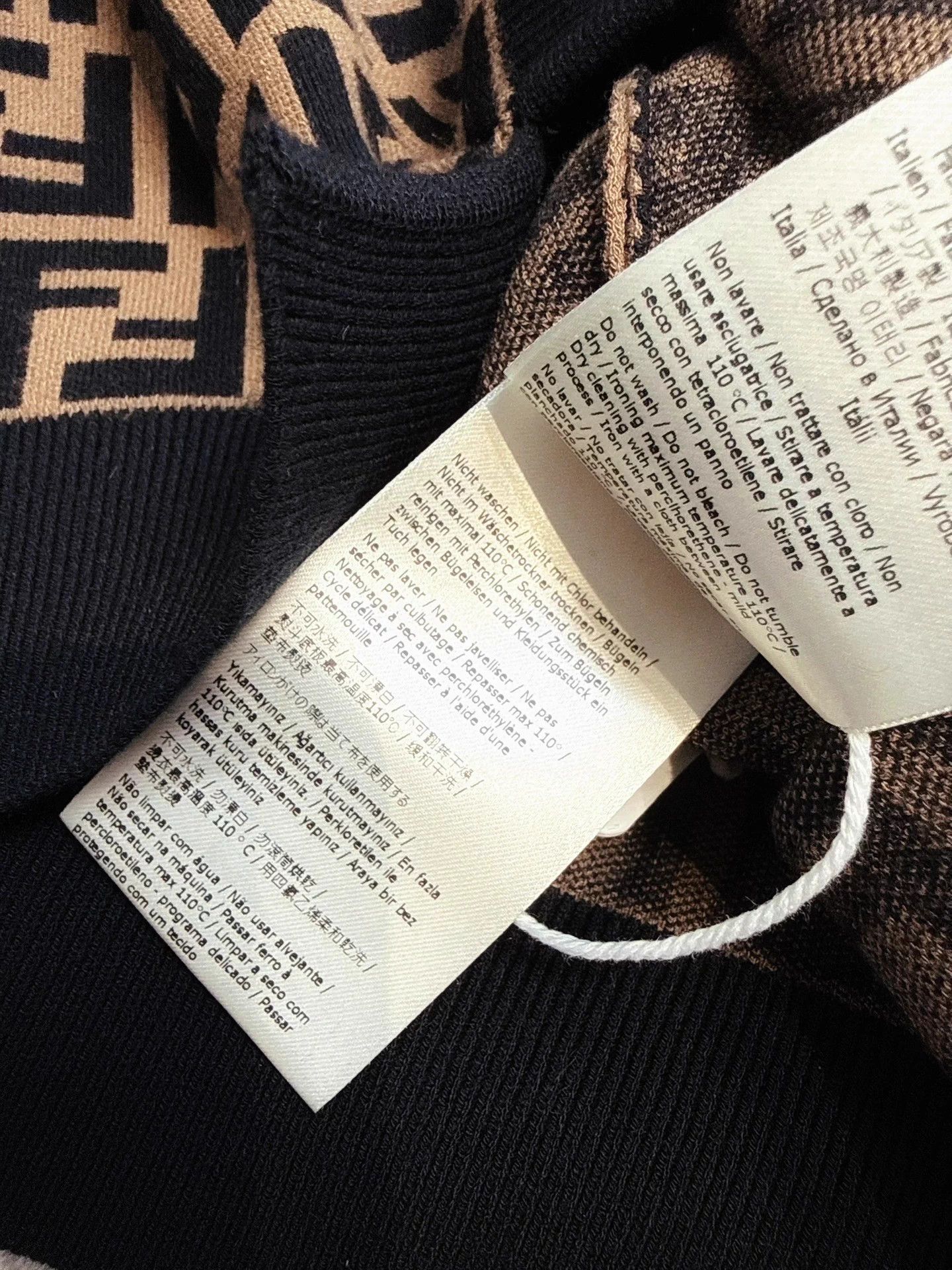 Fendi Fendi Brown FF Monogram Knit Top Size 40 Size M / US 6-8 / IT 42-44 - 4 Thumbnail