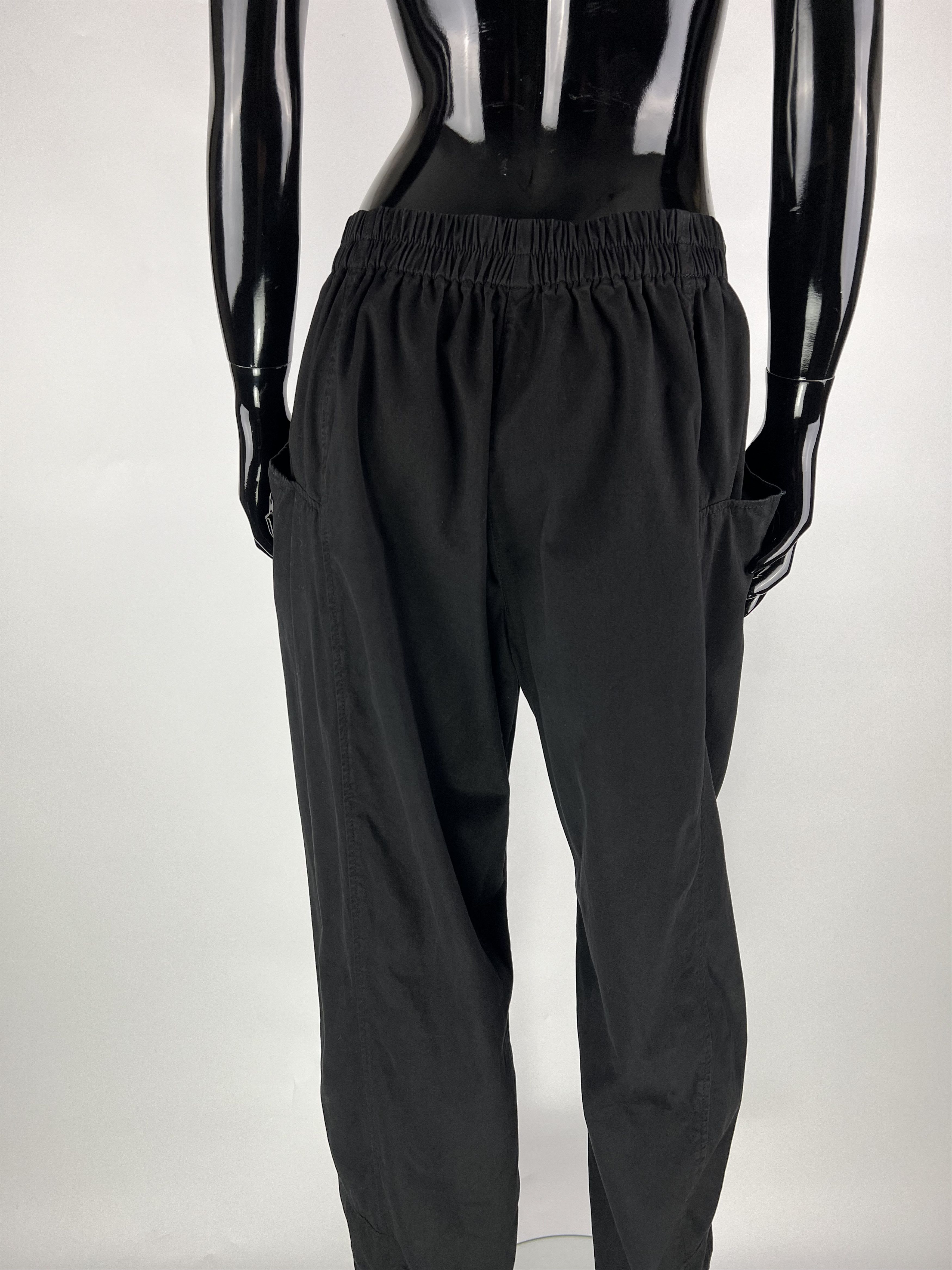 Designer Oska Black Cotton Lyocell Wide Leg Trousers Pants Size 2 Size 30" / US 8 / IT 44 - 10 Thumbnail