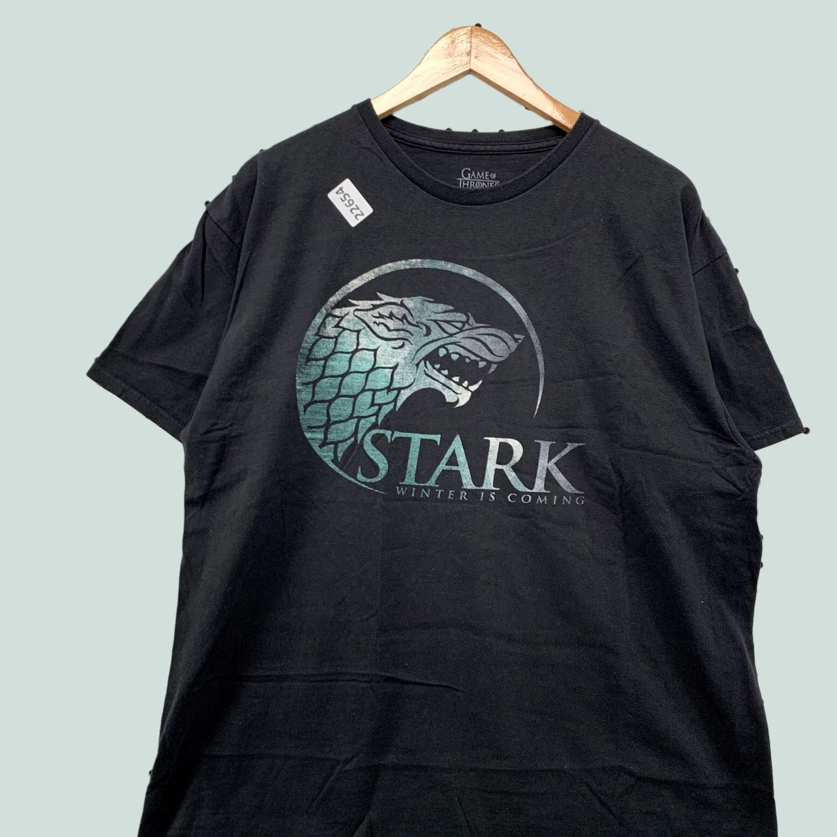 Vintage Games Of Thrones Shirt Black STARK Adult Large TV Show Promo TEE Size US L / EU 52-54 / 3 - 1 Thumbnail