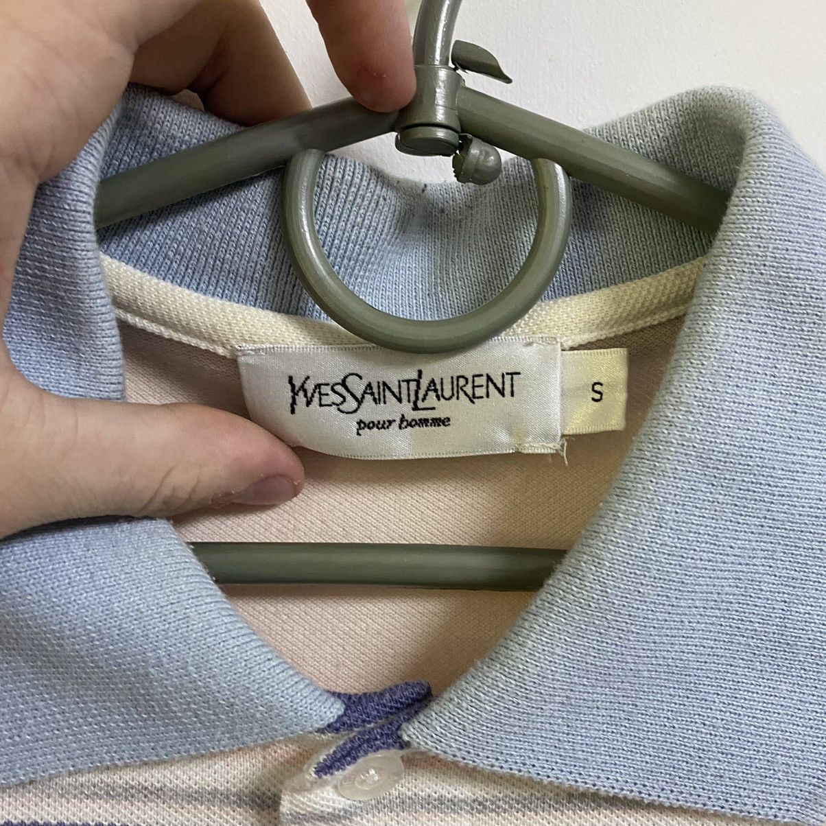 Yves Saint Laurent Vintage Yves Saint Laurent Polo shirt Big Logo Y2k Size US S / EU 44-46 / 1 - 5 Thumbnail