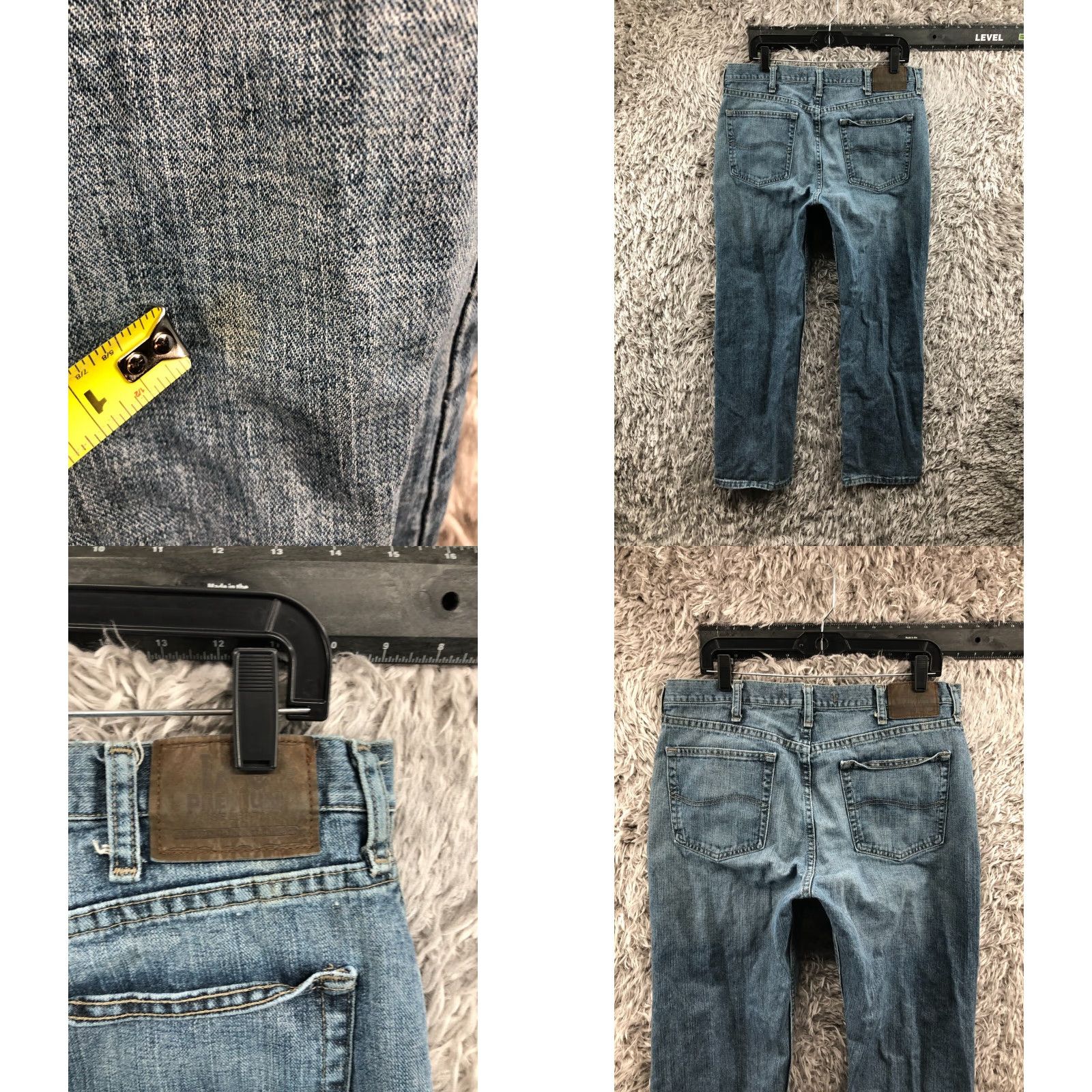 Lee Lee Premium Regular Jeans Size 36x30 Mens Medium Blue Wash 5-Pocket Regular Straight Size US 36 / EU 52 - 8 Thumbnail