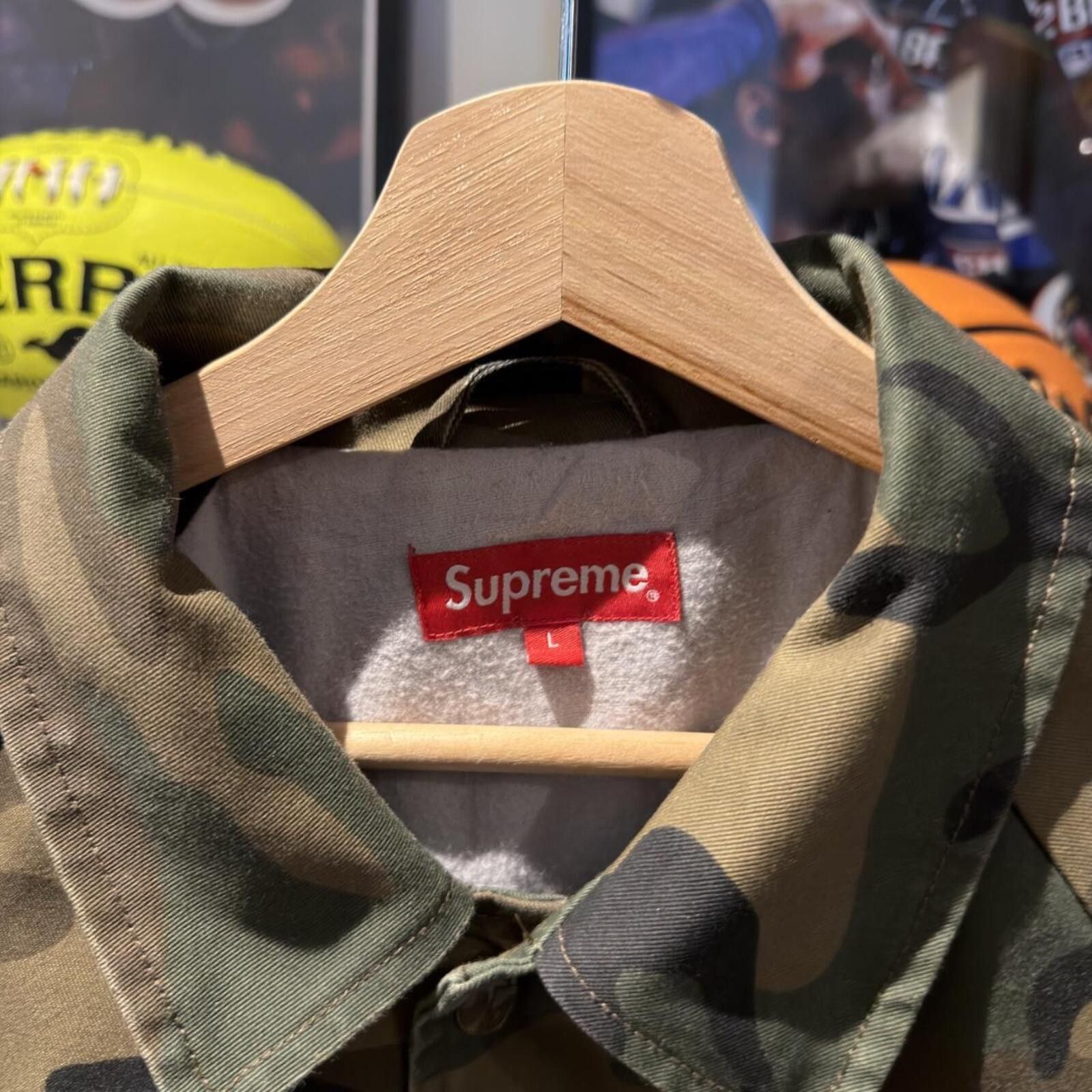 Supreme Supreme 15AW Twill Coach Jacket Camo Size US L / EU 52-54 / 3 - 6 Thumbnail