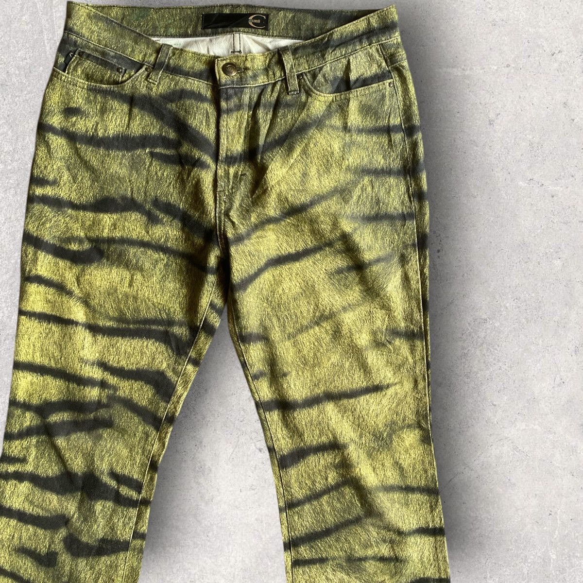 Roberto Cavalli 00’S Cavalli Zebra Safari Bootcut Pants Size US 30 / EU 46 - 1 Thumbnail