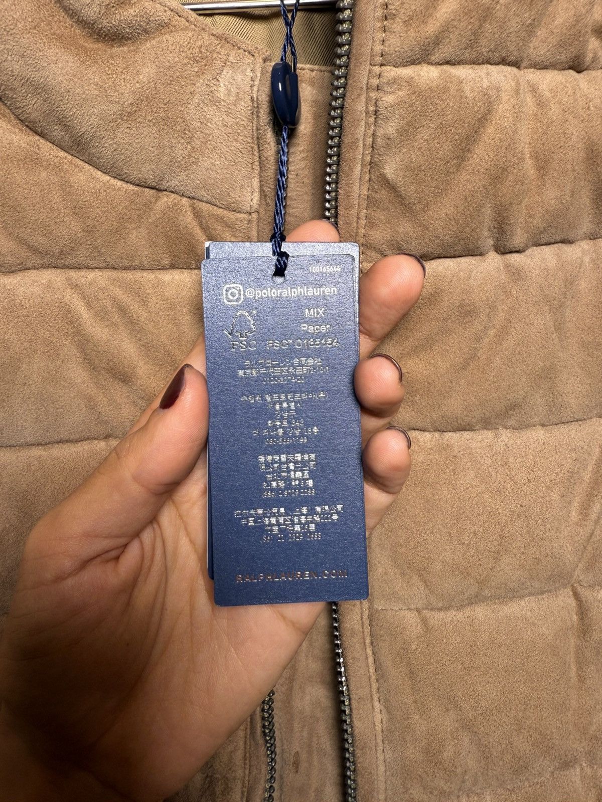 Polo Ralph Lauren Polo Ralph Lauren Classics Goat Suede Quilted Vest Size US L / EU 52-54 / 3 - 8 Thumbnail