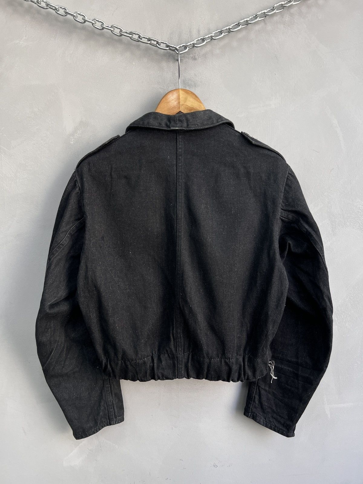 Le Laboureur Japanese distressed zip Riri bomber jacket y2k Size US M / EU 48-50 / 2 - 7 Thumbnail