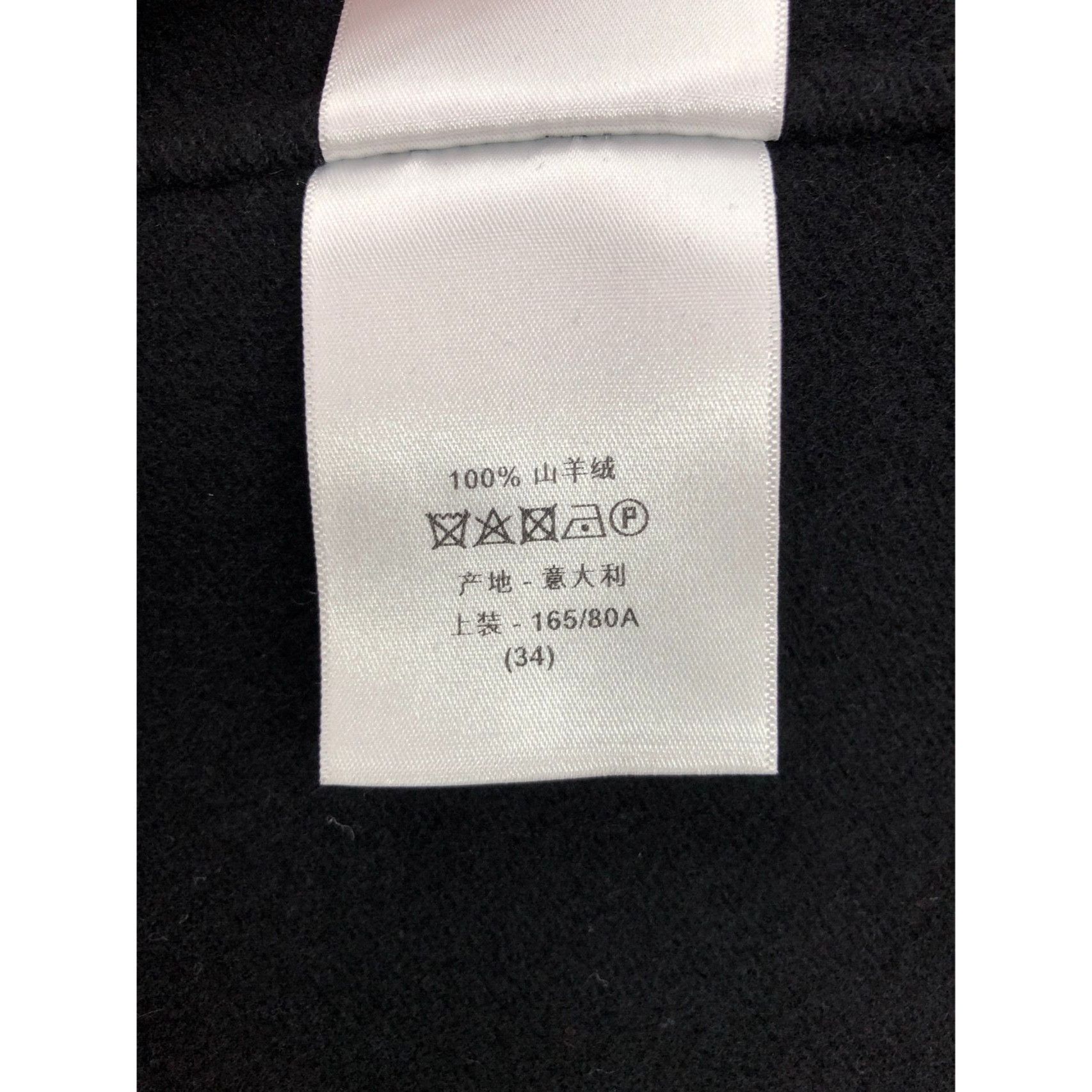 Dior Christian Dior Womens Navy Blue 100% Cashmere Cape Coat Size Size XXS / US 00 / IT 34 - 2 Thumbnail