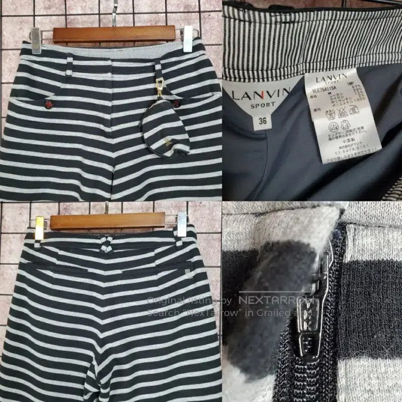 Lanvin Lanvin Striped Black Cotton Blend Casual Shorts . Size 26" / US 2 / IT 38 - 4 Thumbnail