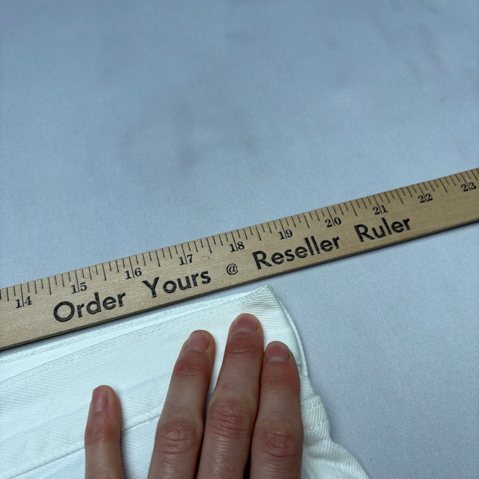 Sid Mashburn $185 Sid Mashburn Slim Straight Jeans 36x34 White Denim Size US 36 / EU 52 - 4 Thumbnail