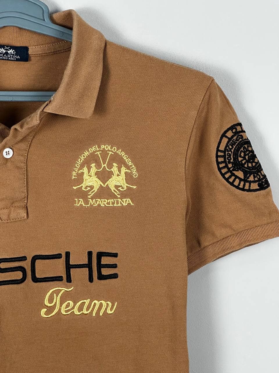 Vintage La Martina Porsche Polo t-shirt mens size M Size US M / EU 48-50 / 2 - 5 Thumbnail