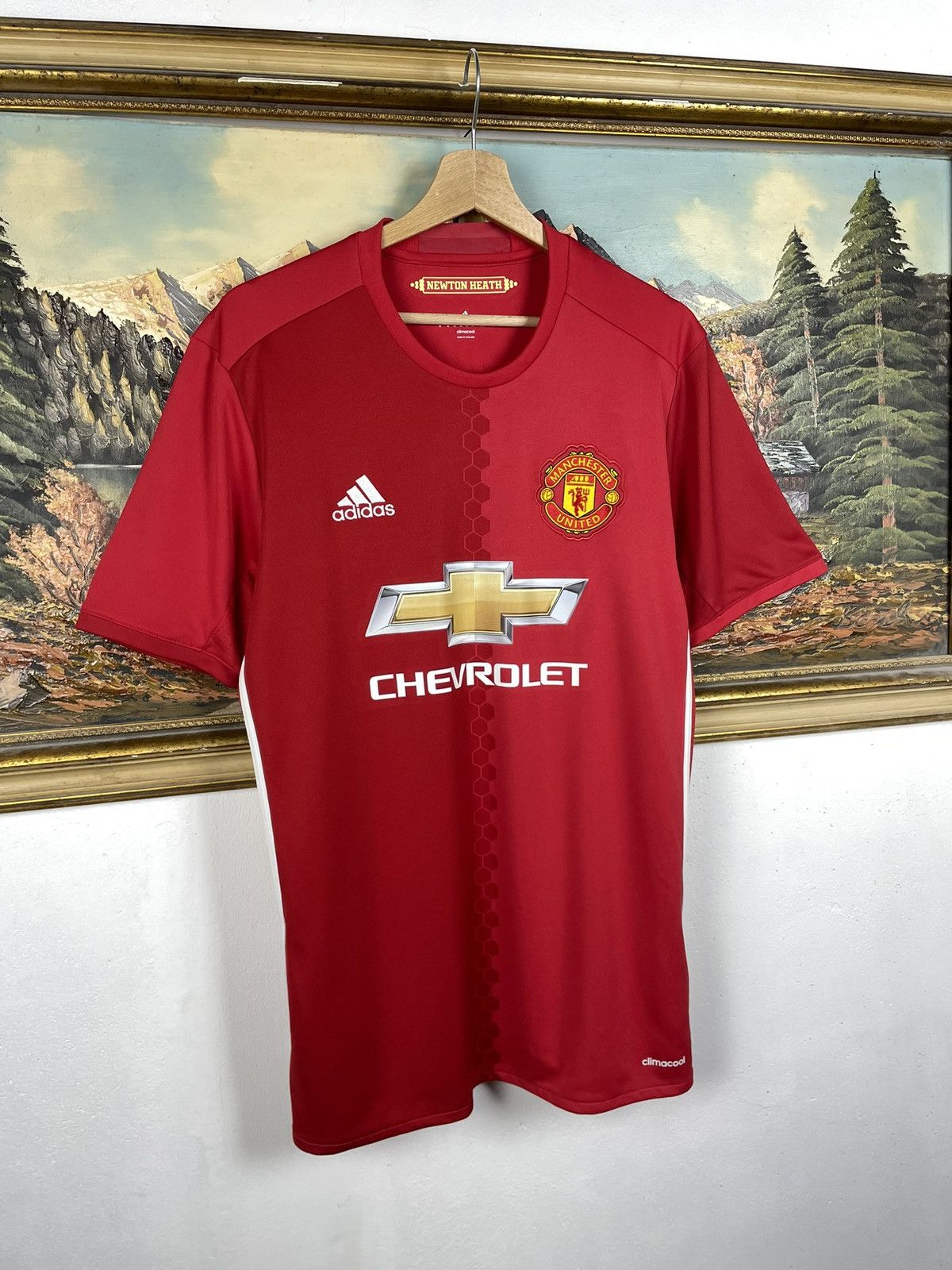 Adidas Adidas Manchester United Red Jersey T-shirt Tee Ibrahimovic Size US M / EU 48-50 / 2 - 4 Thumbnail