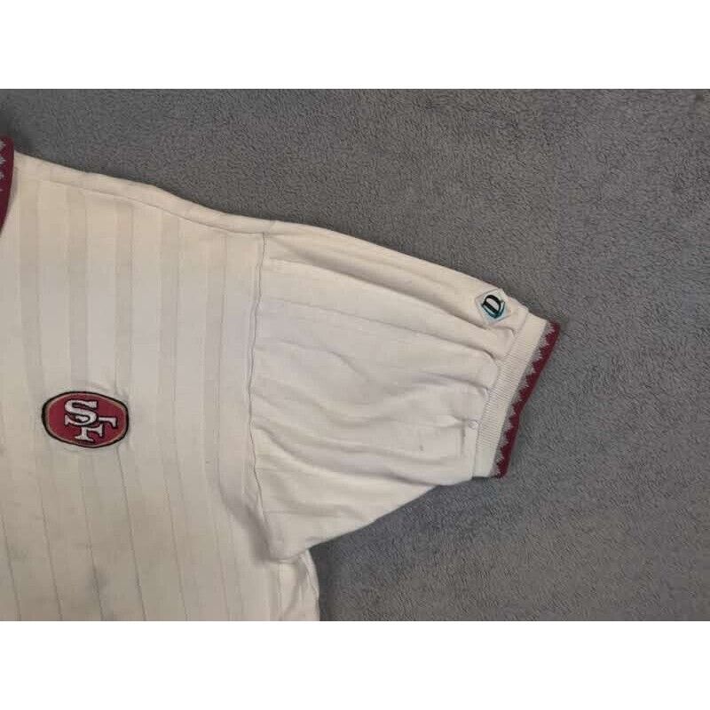 NFL San Francisco 49ers Shirt Adult Mens XL White Red Embroider Size US XL / EU 56 / 4 - 11 Thumbnail