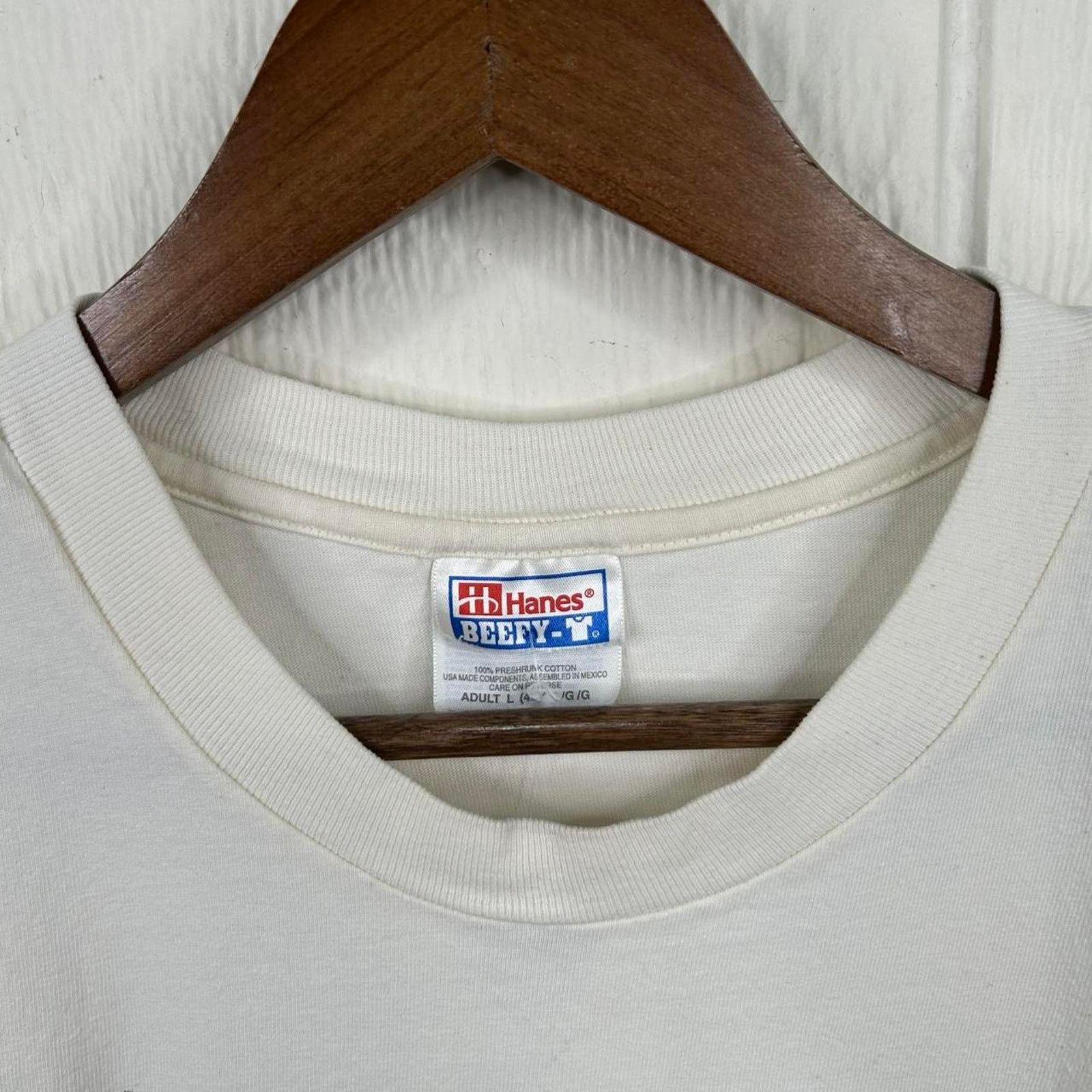 Hanes Vintage 90’s Lyons New York Wilderness Map Tee Size Large Size US L / EU 52-54 / 3 - 4 Thumbnail