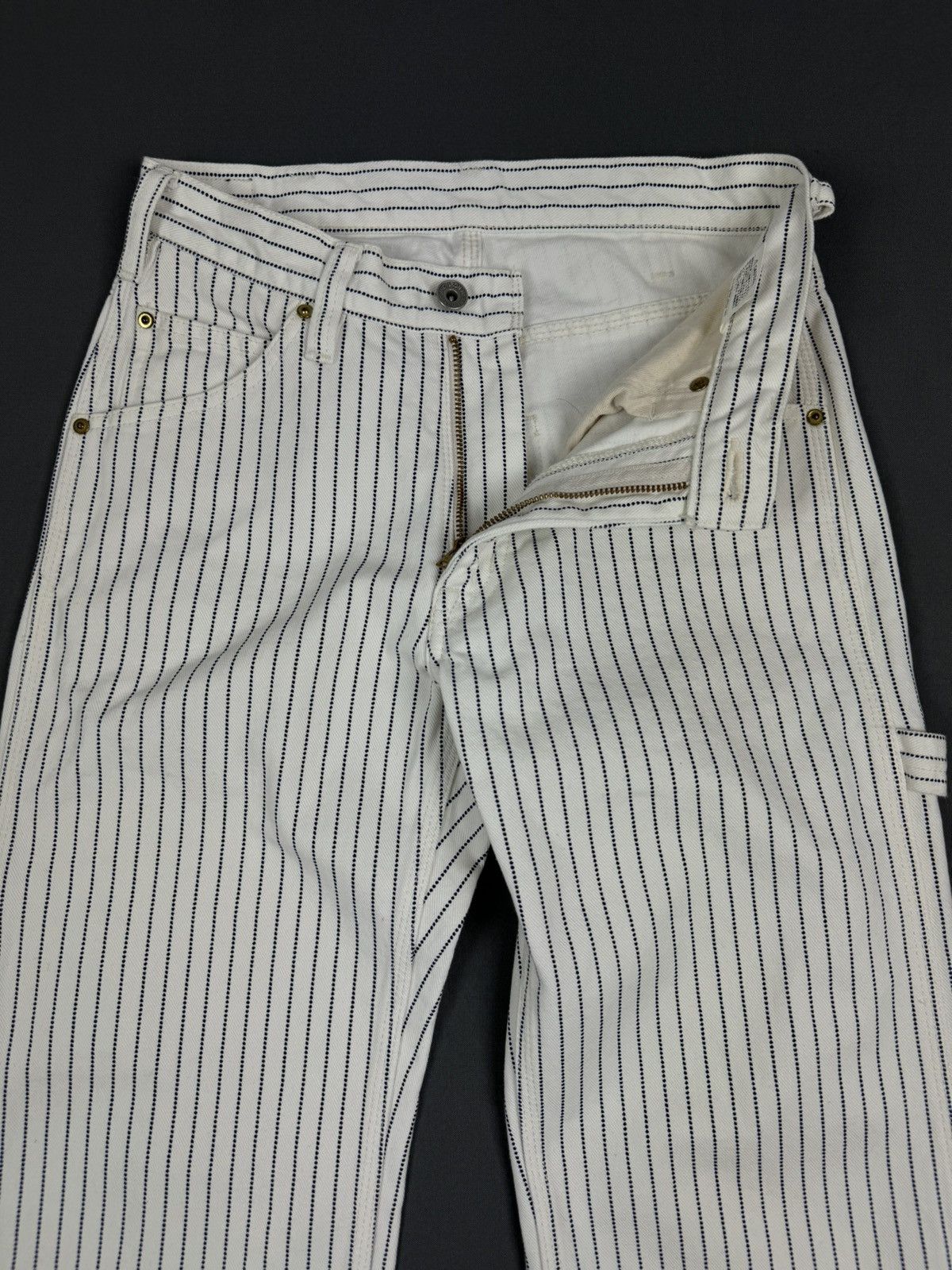 Other Iron Heart Carpenter Striped White Pants Size 29 Size US 29 - 5 Thumbnail