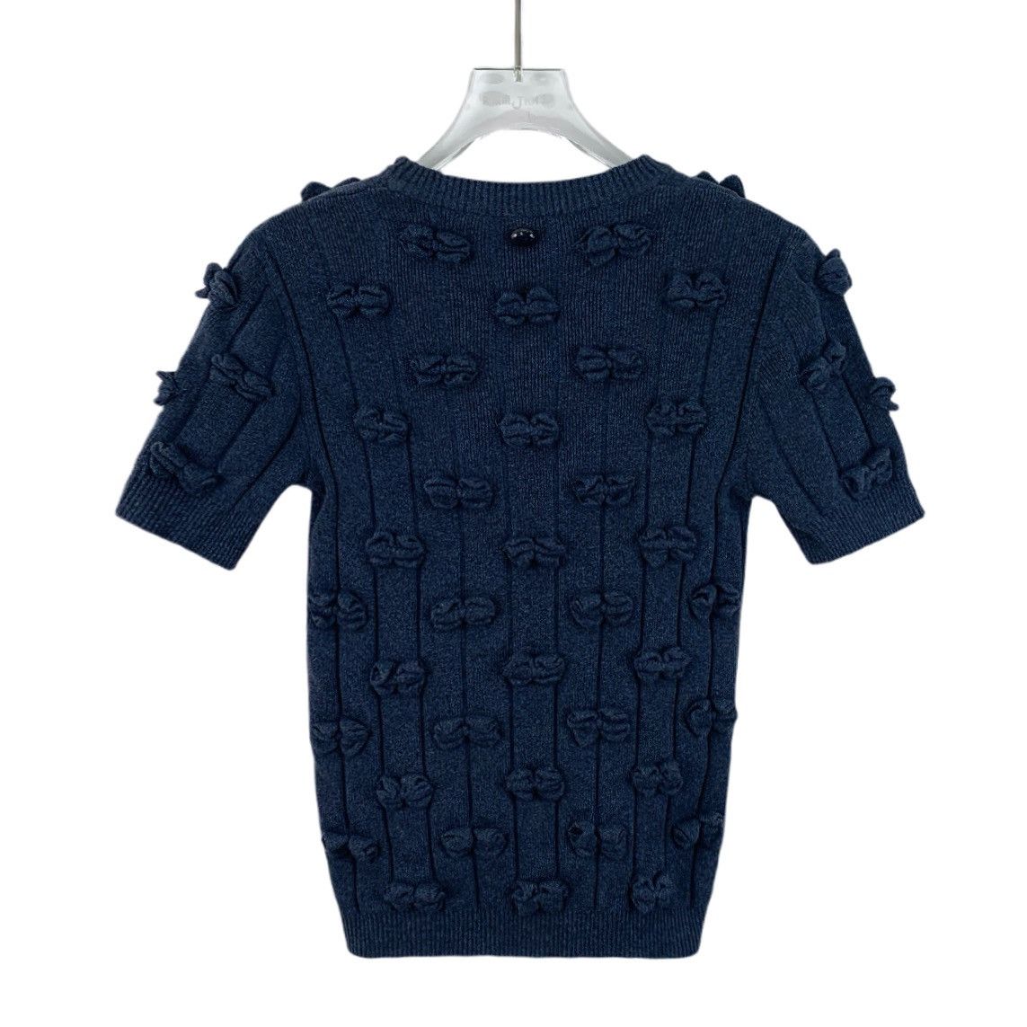 Chanel Chanel navy blue three-dimensional bow embellished jumper Size XS / US 0-2 / IT 36-38 - 2 Thumbnail