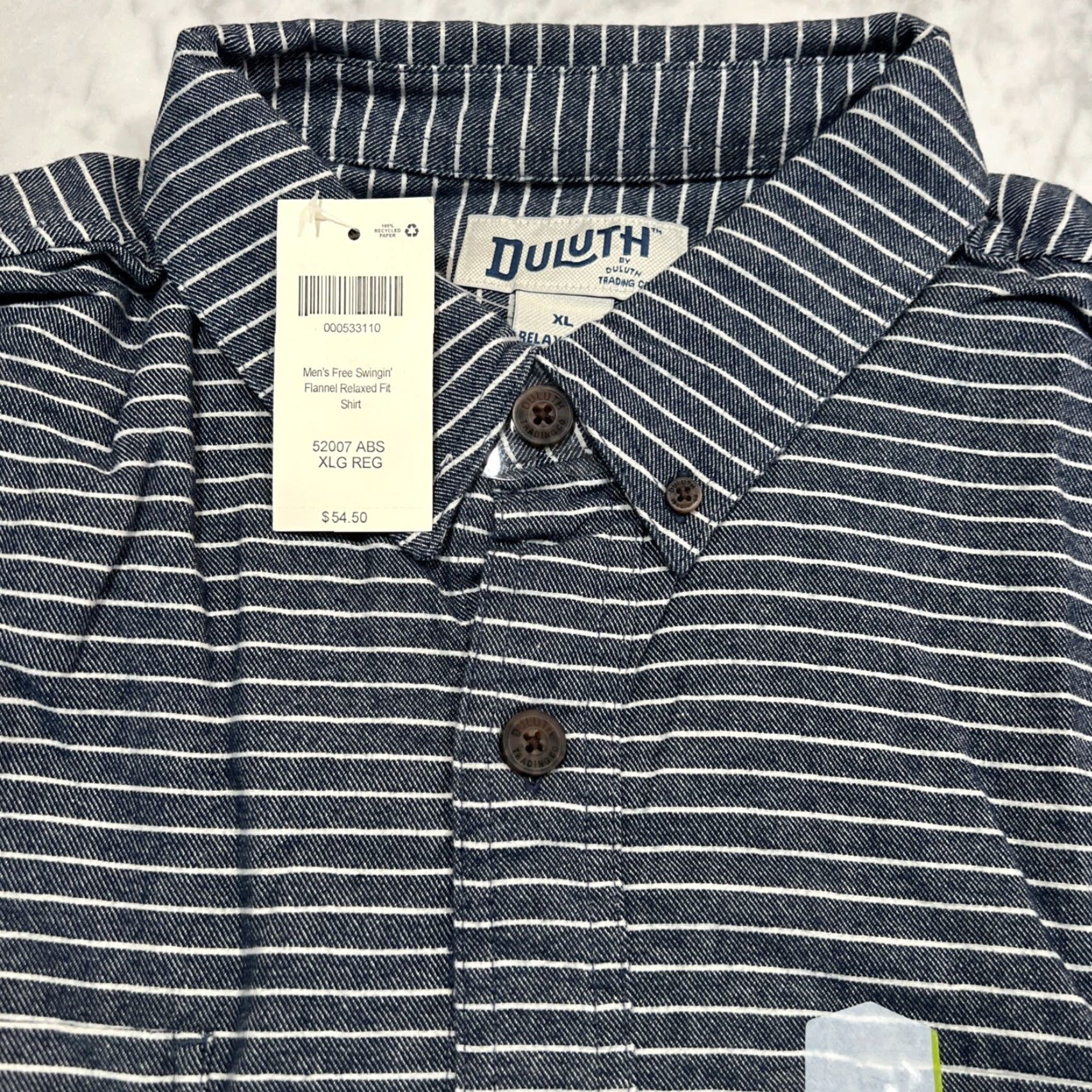 Vintage DULUTH Free Swingin’ Flannel Shirt Men XL Relaxed Fit ABS Stripes 52007 NWT Blue Plaid Shirt Mens XL Size US XL / EU 56 / 4 - 6 Thumbnail