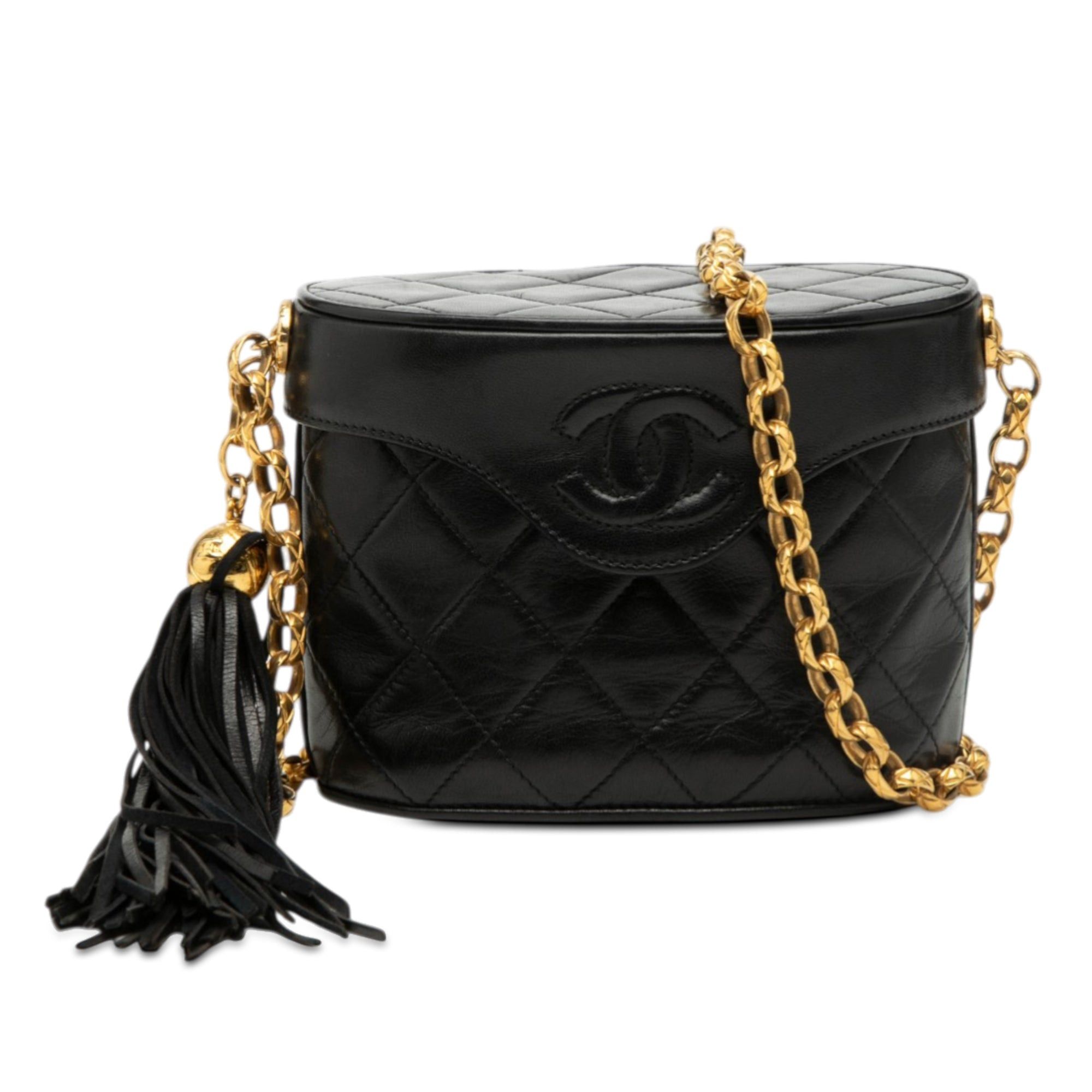 Chanel CC Quilted Lambskin Tassel Vanity Bag Size ONE SIZE - 1 Thumbnail