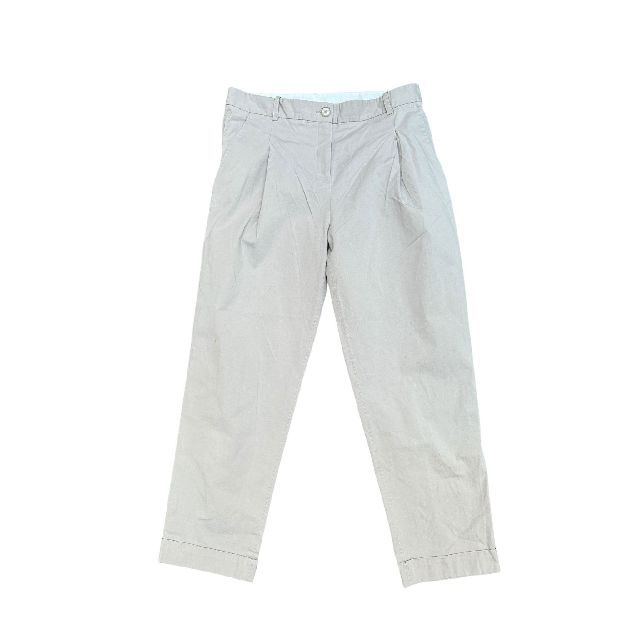 Jil Sander Beige Cotton pants Size 25" / US 0 / IT 36 - 1 Thumbnail