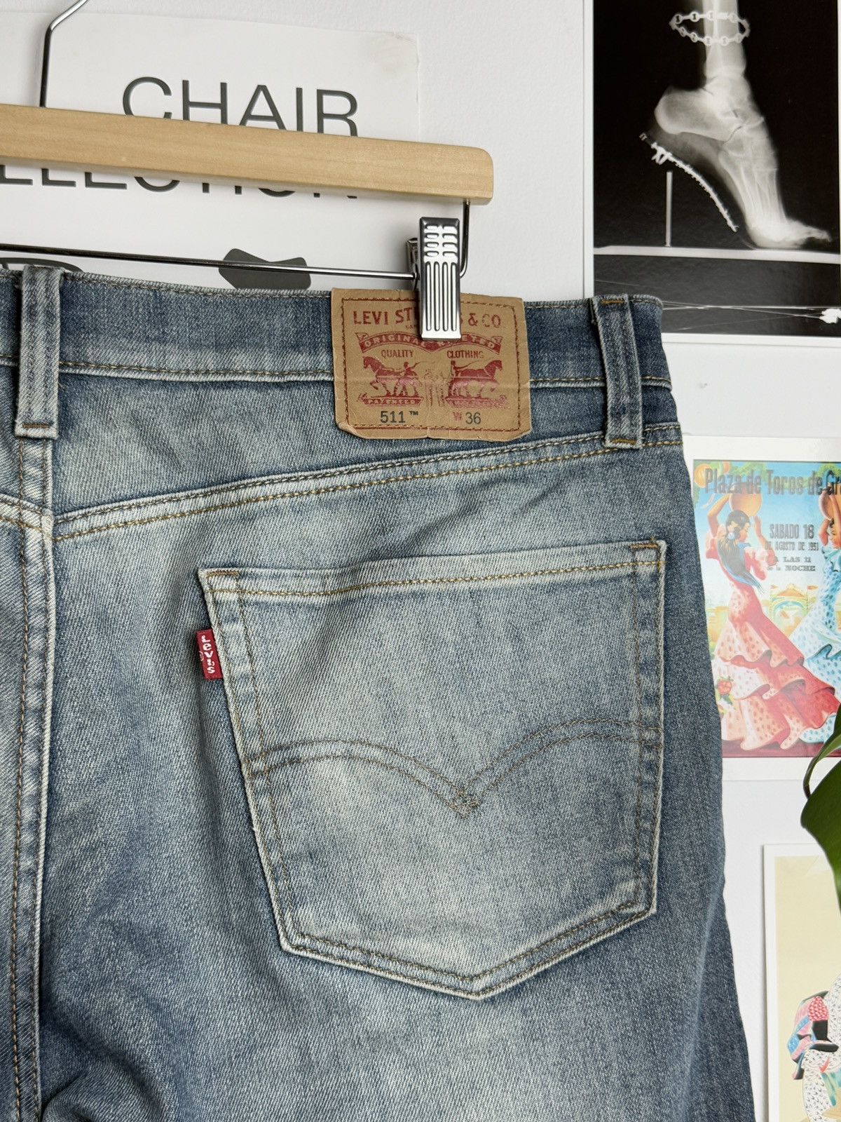 Levi's × Levi's Vintage Clothing Levi’s 511 blue denim jeans shorts jorts 36 baggy skate y2k Size US 36 / EU 52 - 3 Thumbnail